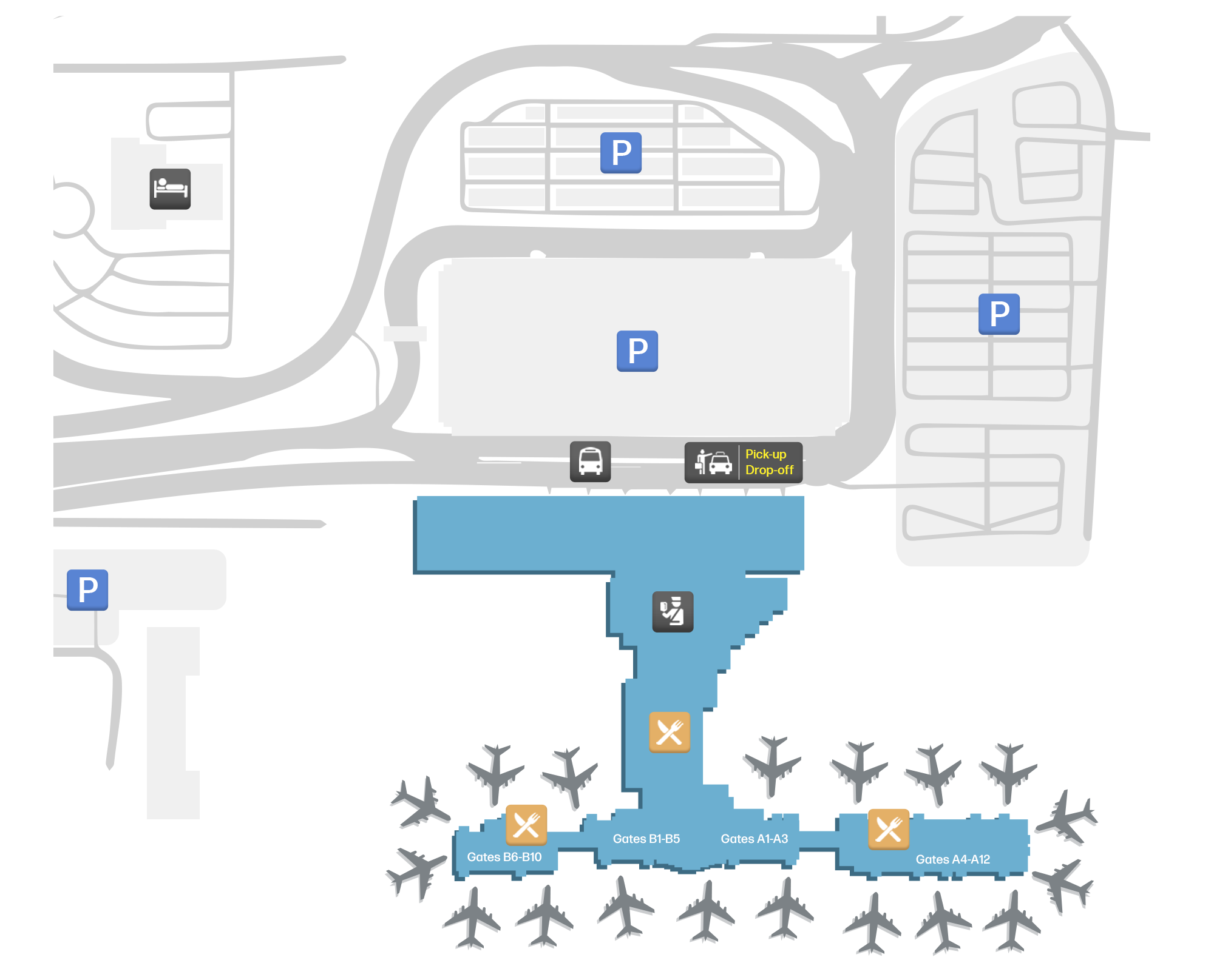 Albuquerque International Sunport, United States map