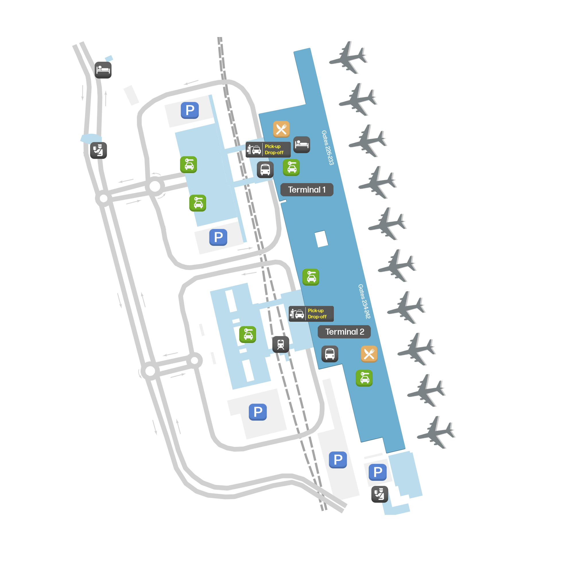 İzmir Adnan Menderes Airport, Turkiye map