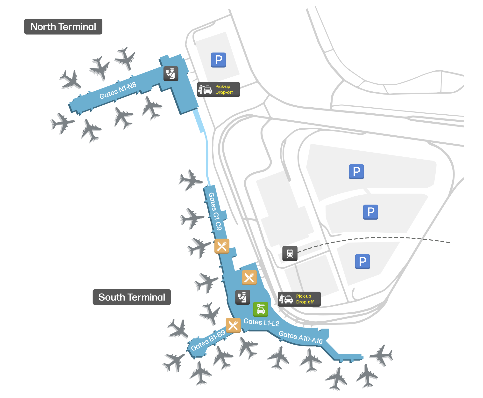 Ted Stevens Anchorage International, United States map