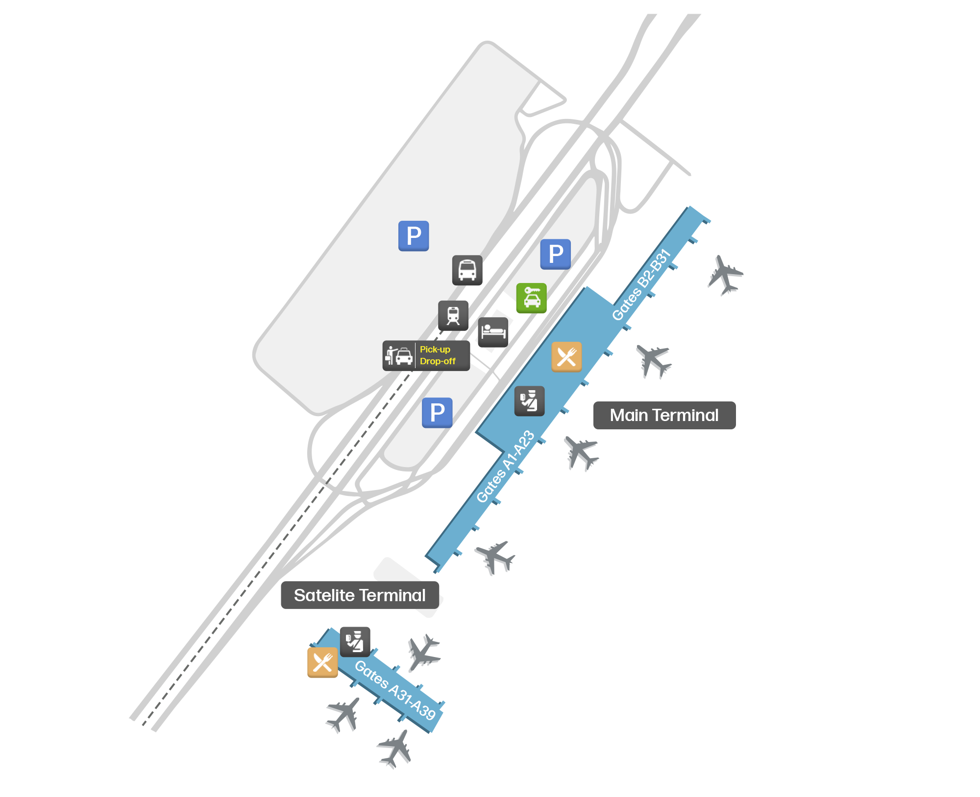 Athens International Airport, Greece map