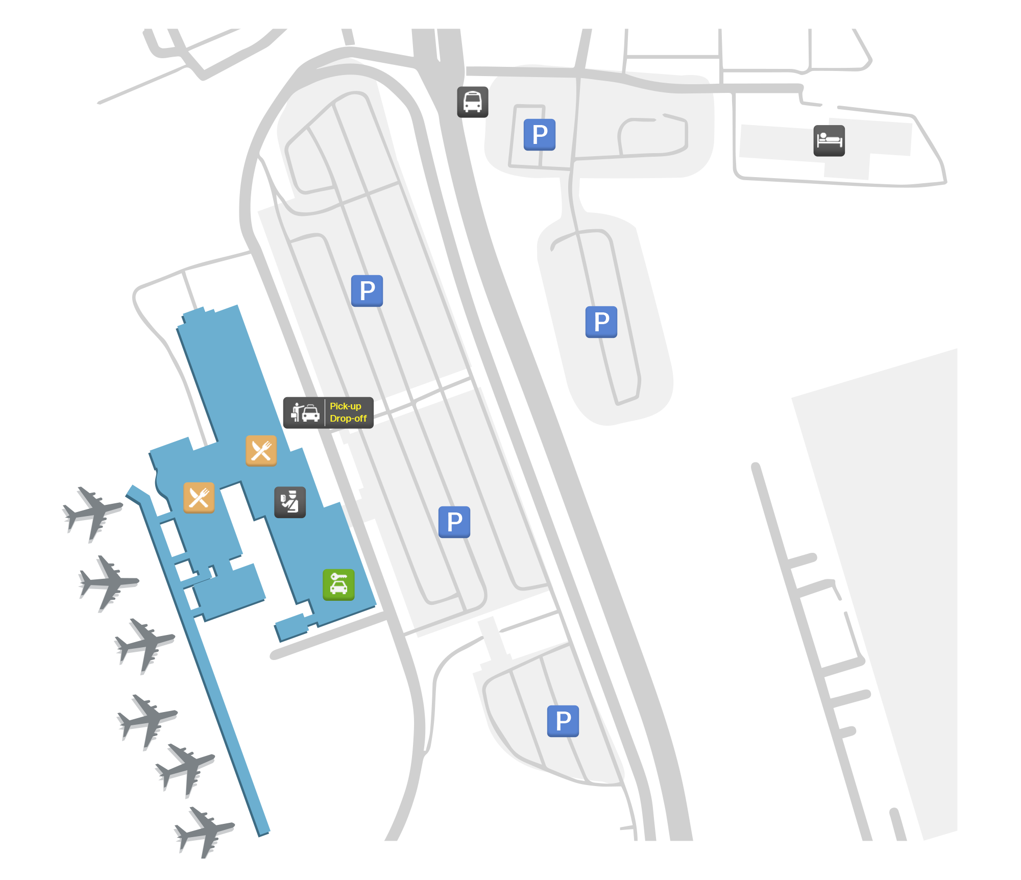 Asheville Regional Airport, United States map