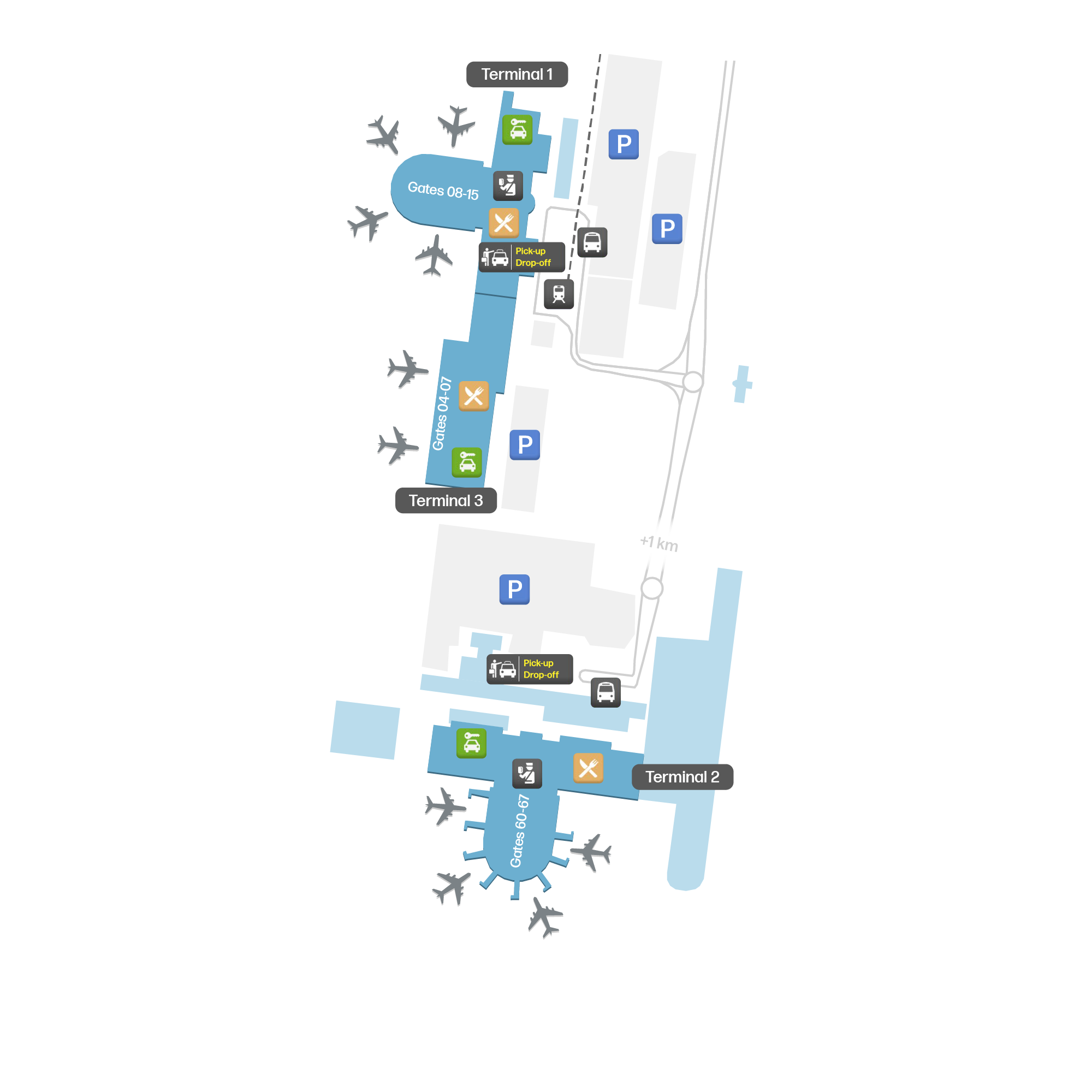 Antalya Airport, Turkiye map