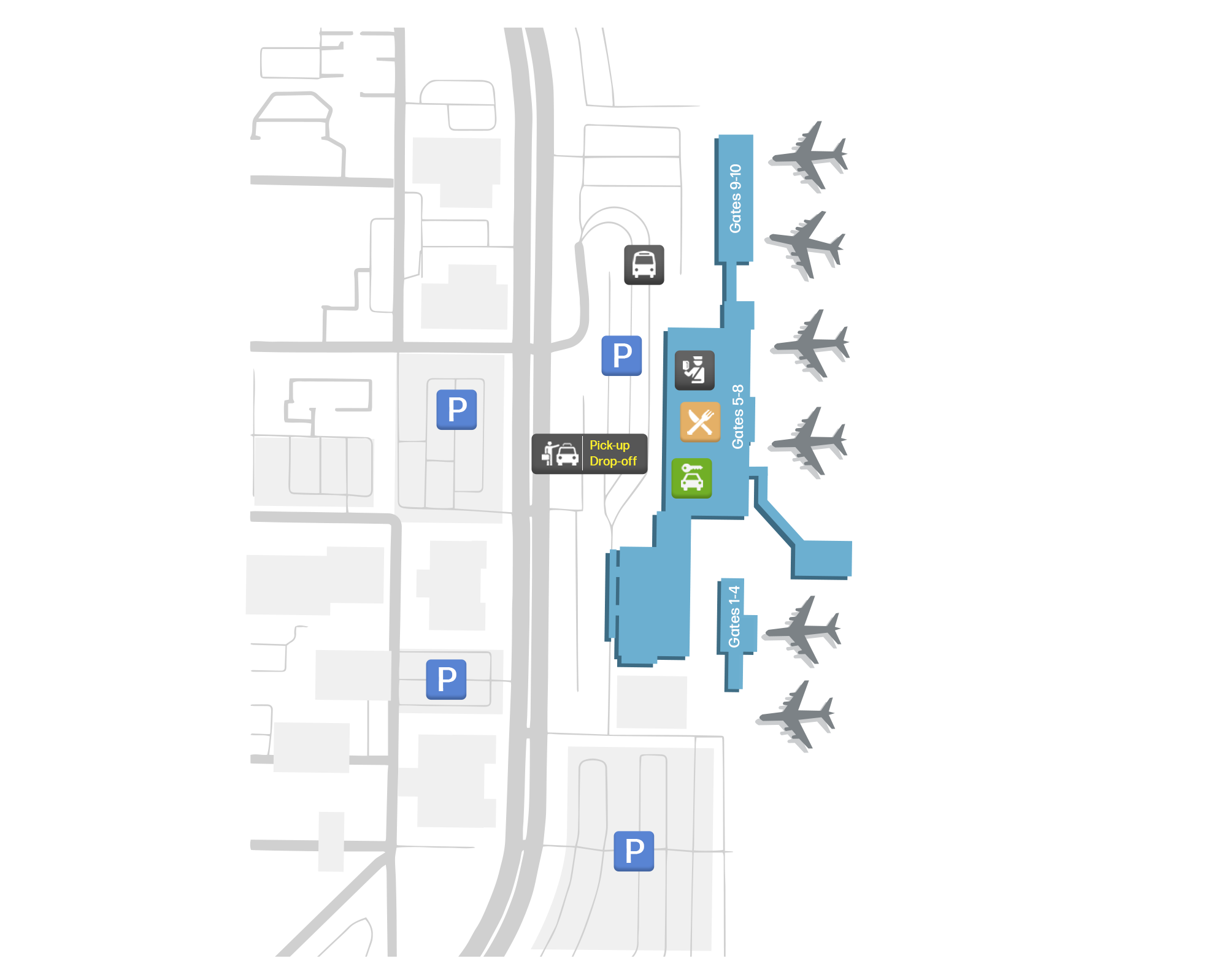 Phoenix–Mesa Gateway Airport, United States map