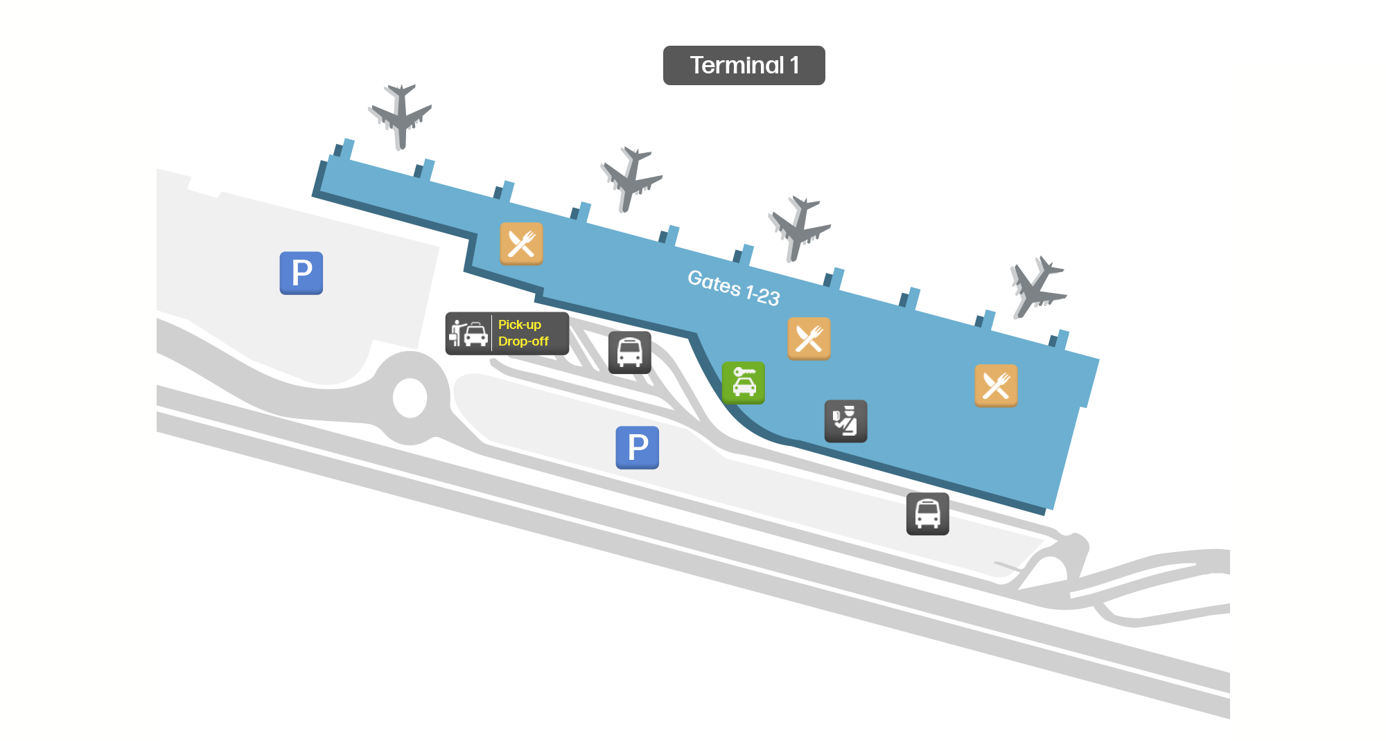 Bergamo Airport, Italy map