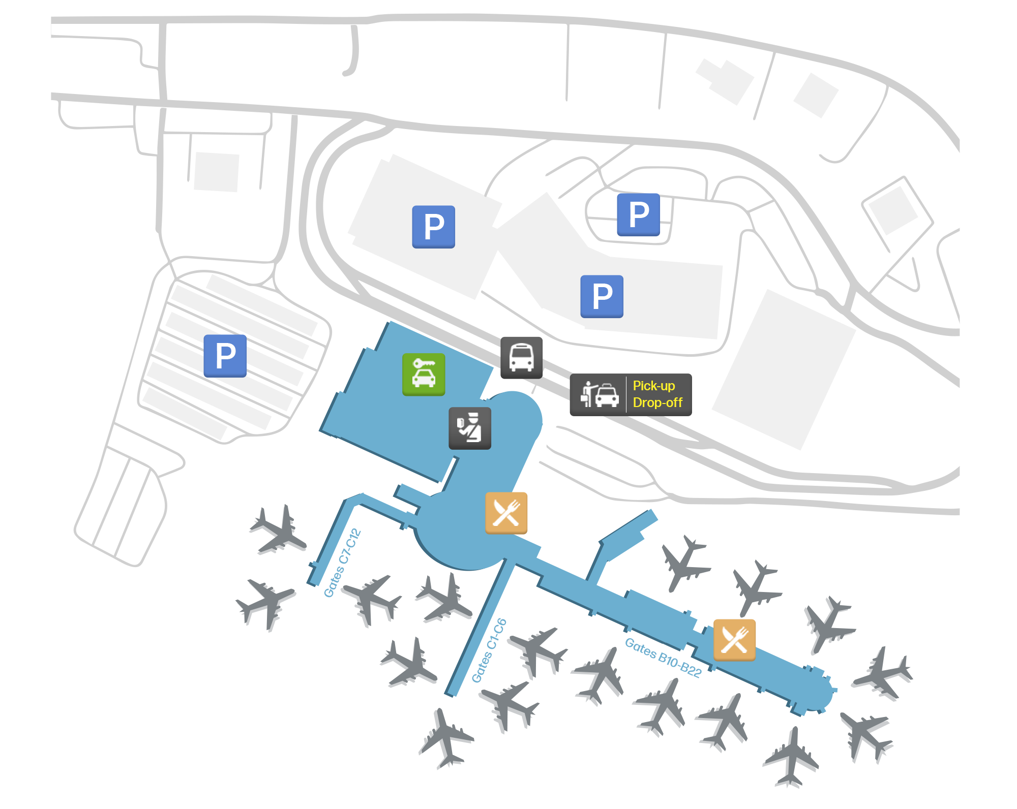 Boise Air Terminal, United States map