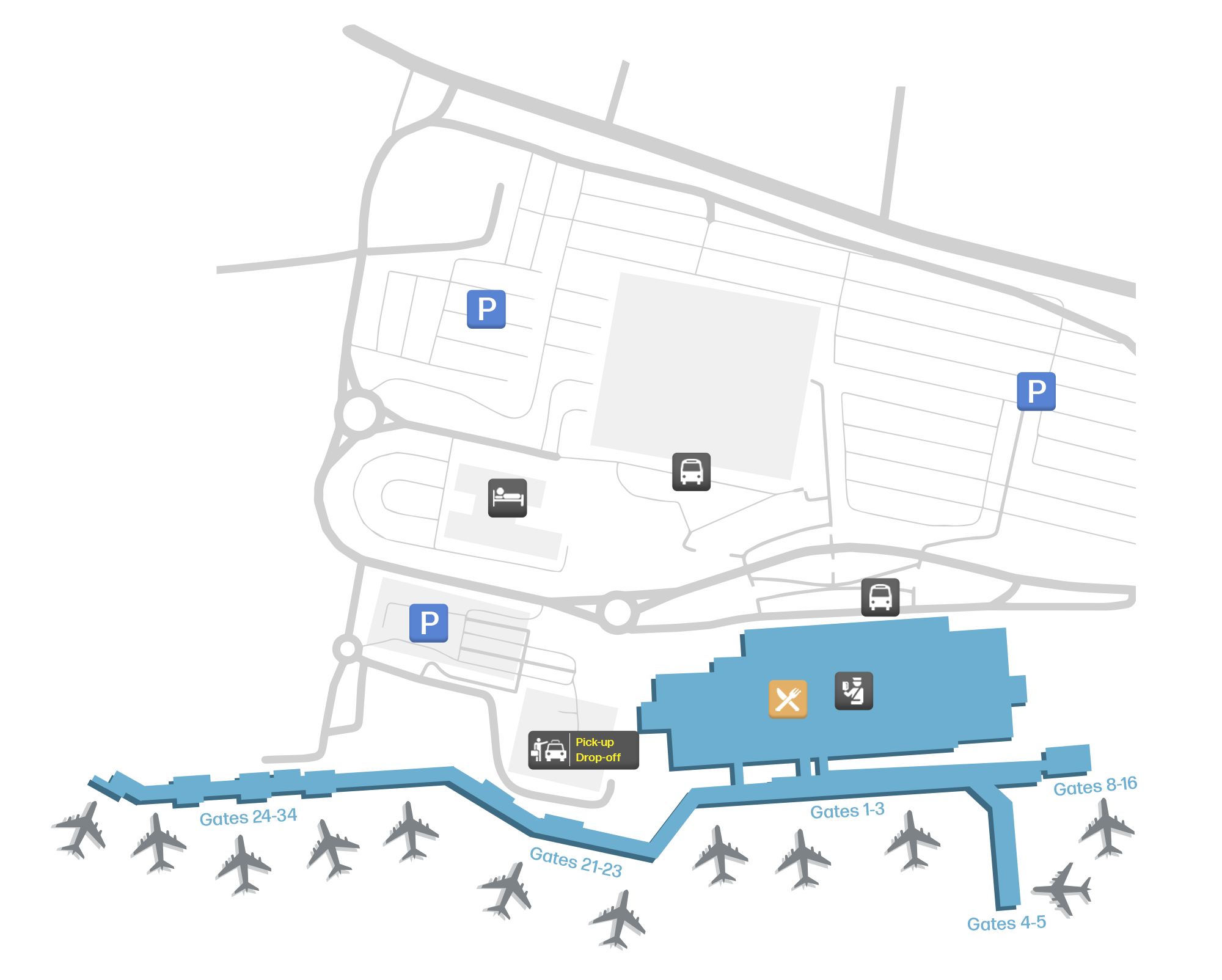 Map of Bristol Airport (BRS) – Terminal Map | Airportmaps.com