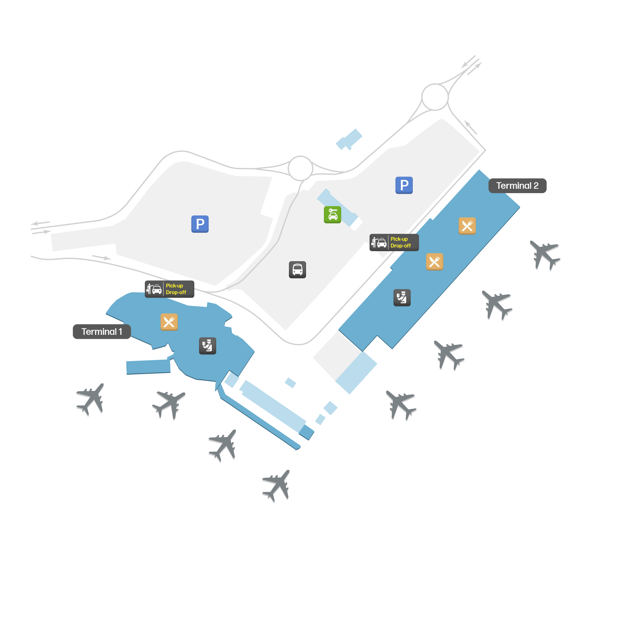 Beauvais–Tillé Airport, France map