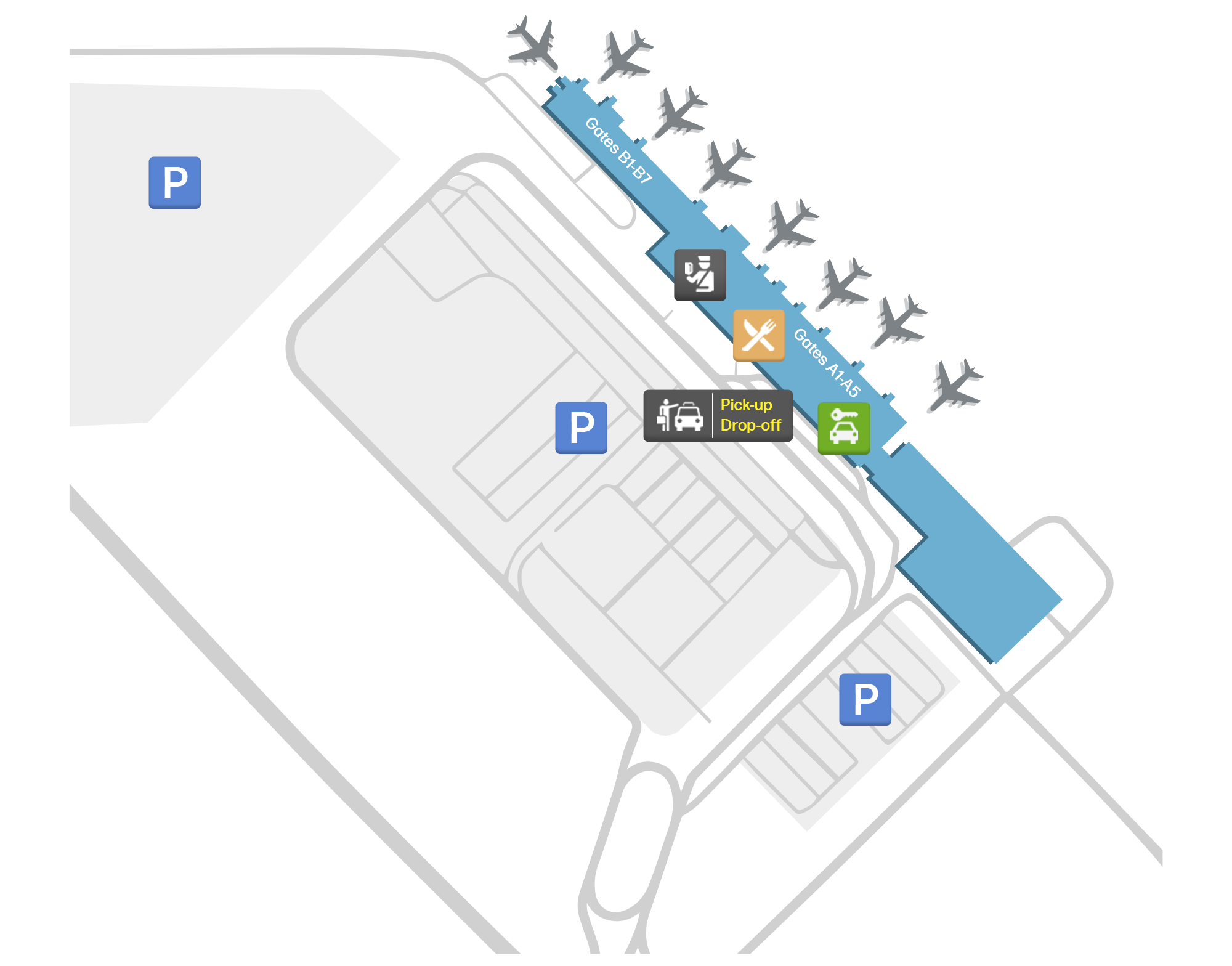 Gallatin Field, United States map