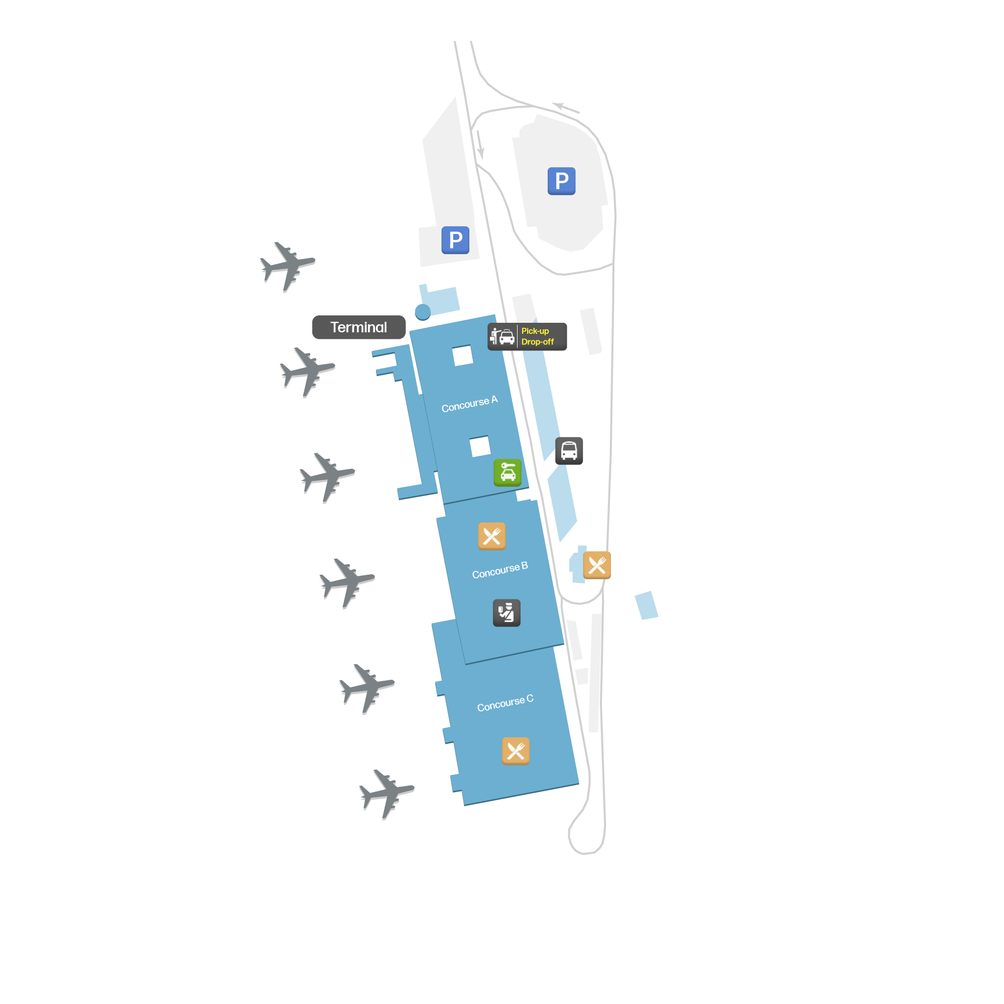 Corfu International Airport, Greece map