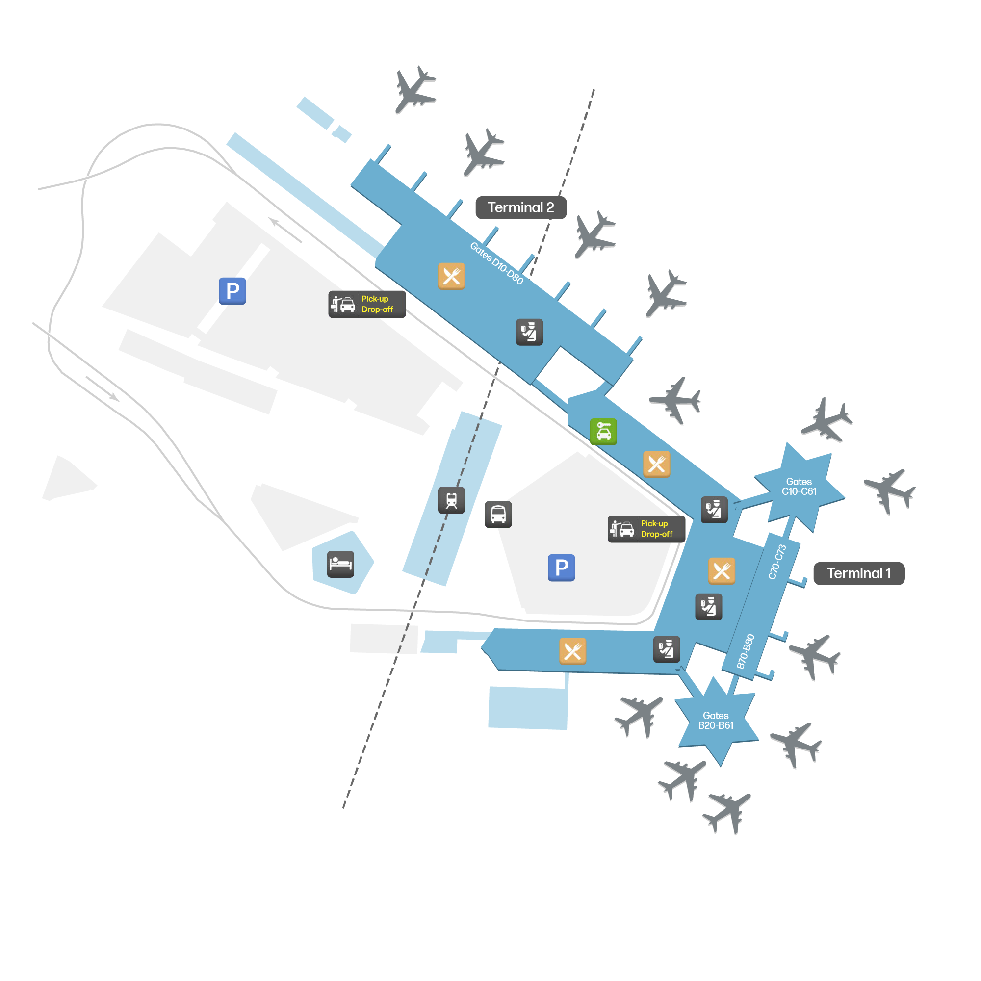 Cologne Bonn Airport, Germany map