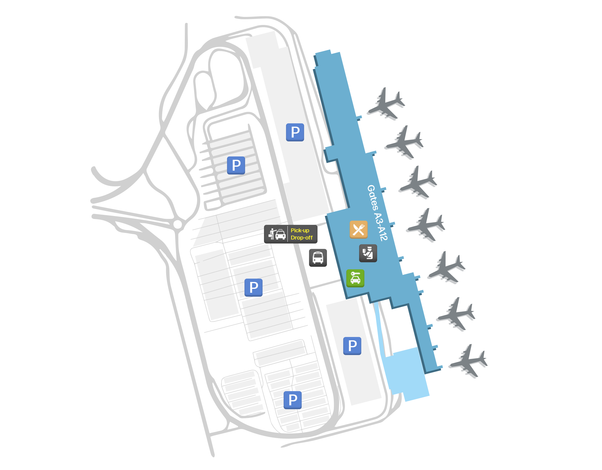 Cape Town International, South Africa map