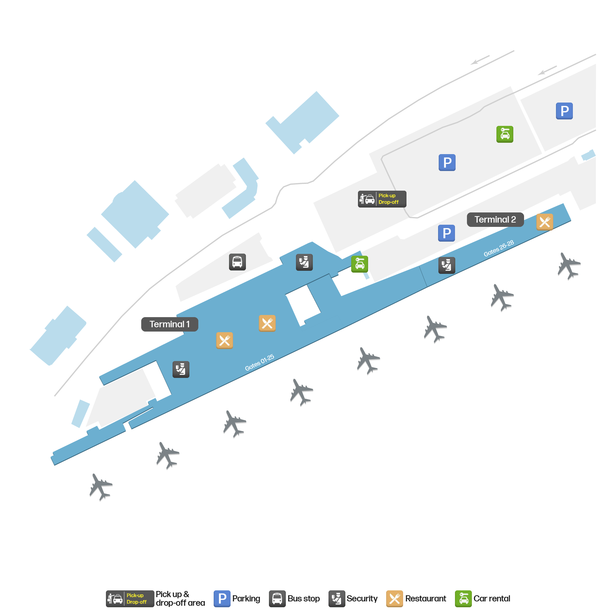 Brussels South Charleroi Airport, Belgium map