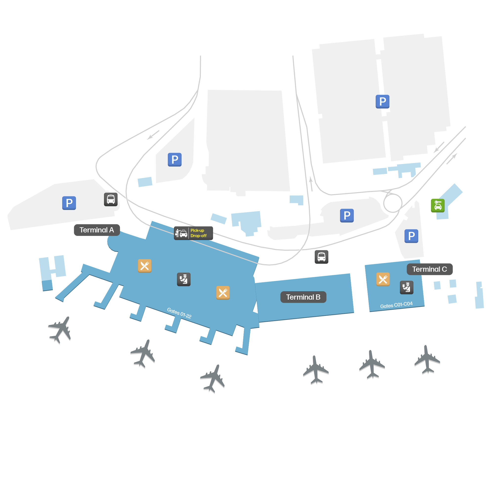 Catania International Airport, Italy map