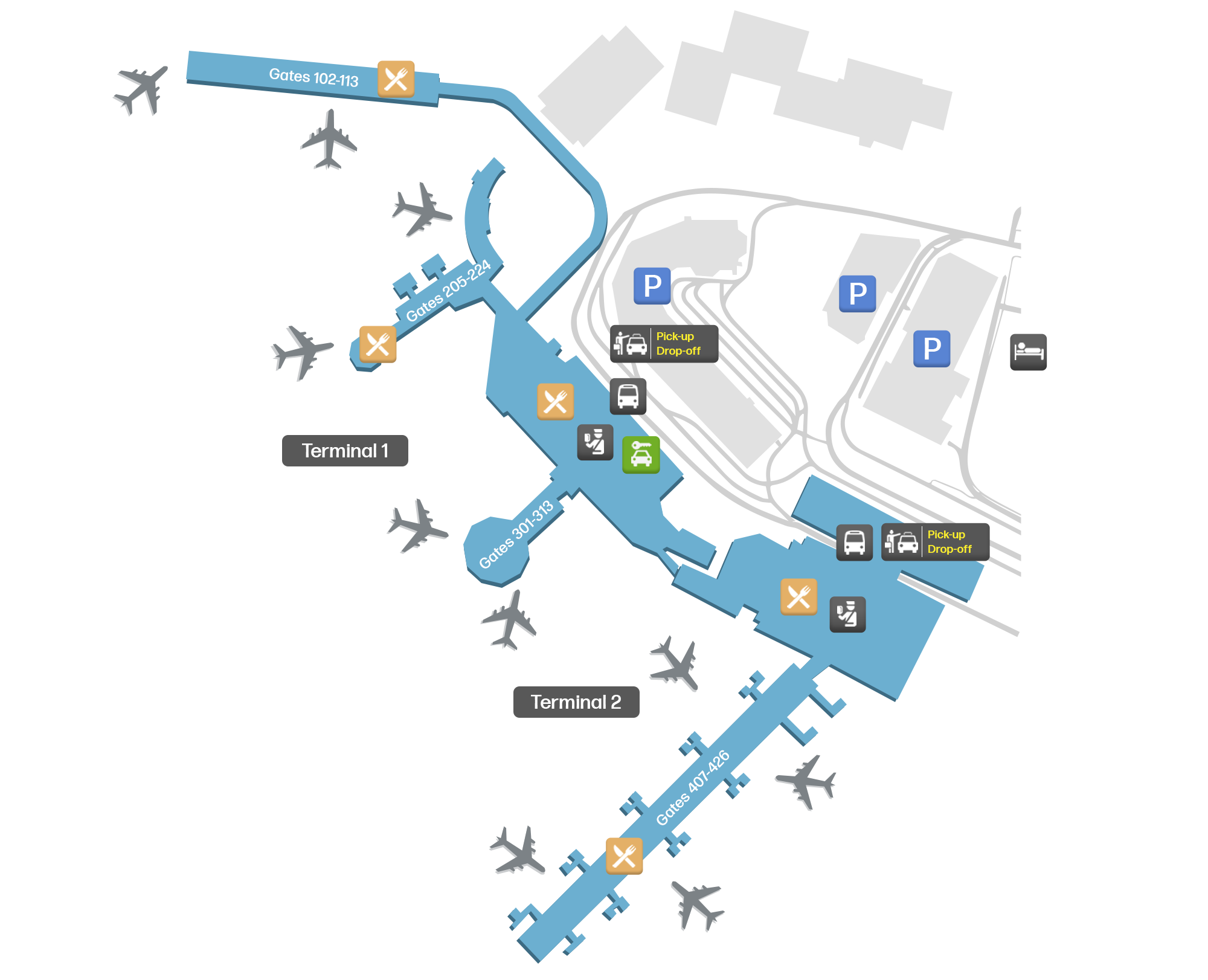 Dublin Airport, Ireland map