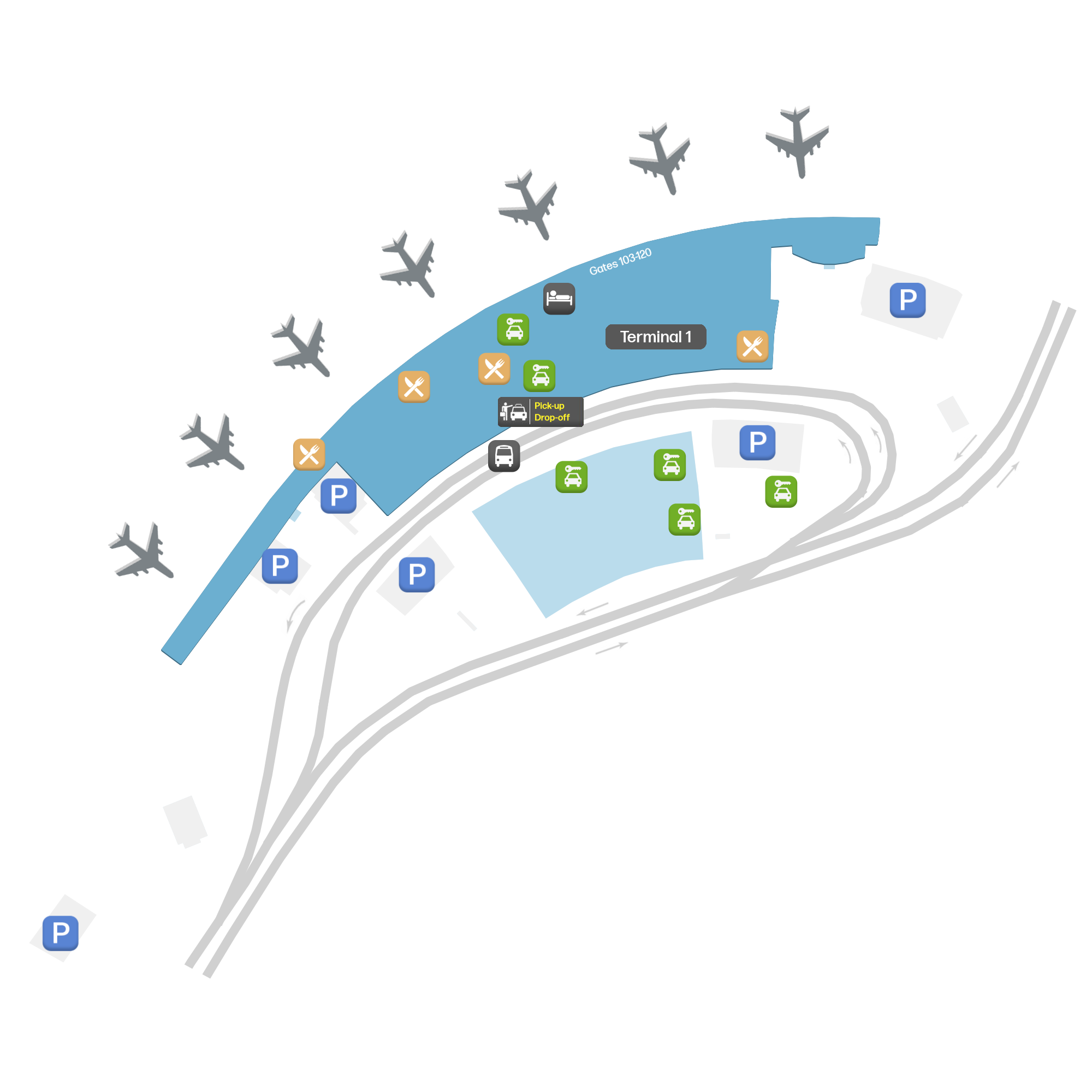 Ankara Esenboğa Airport, Turkiye map