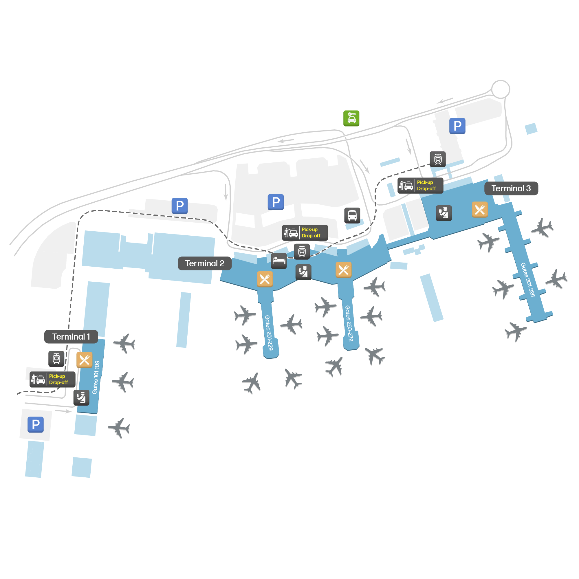 São Paulo Airport, Brazil map