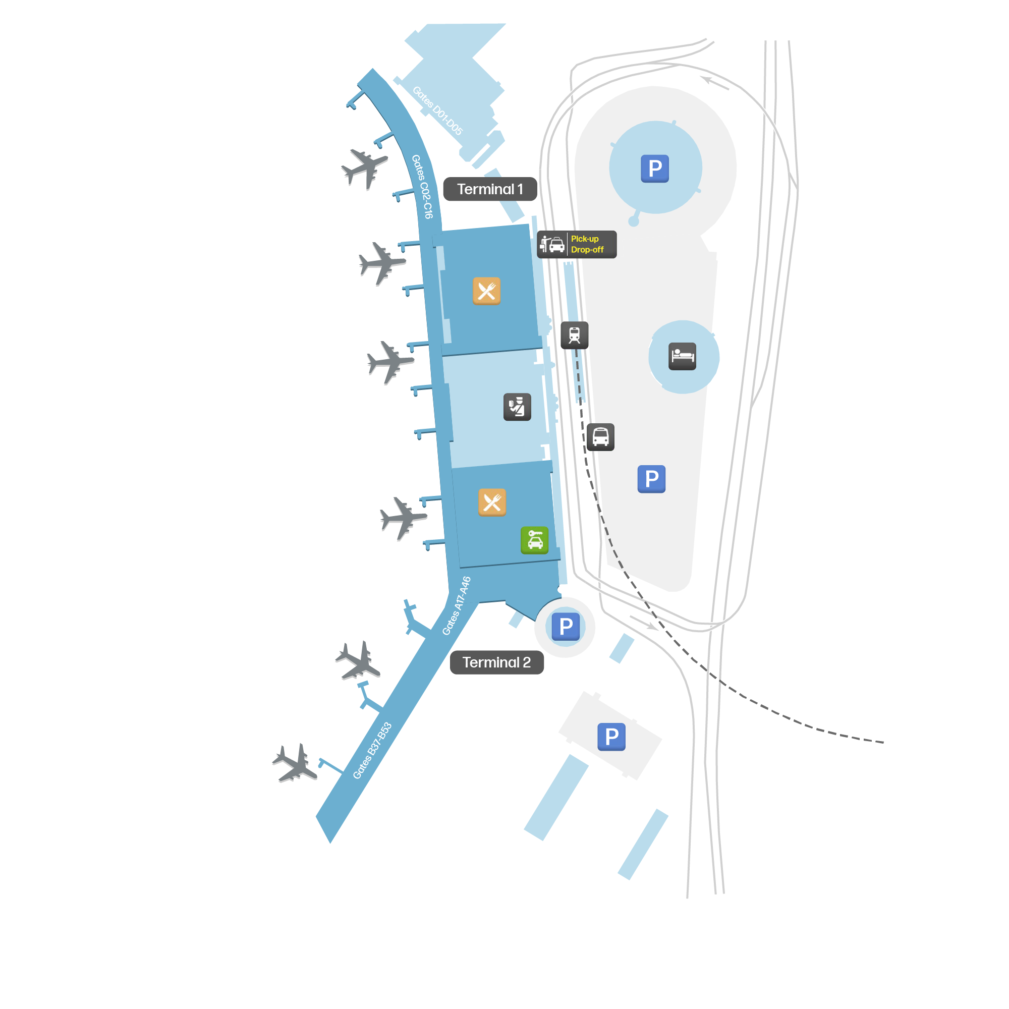 Hamburg Airport, Germany map