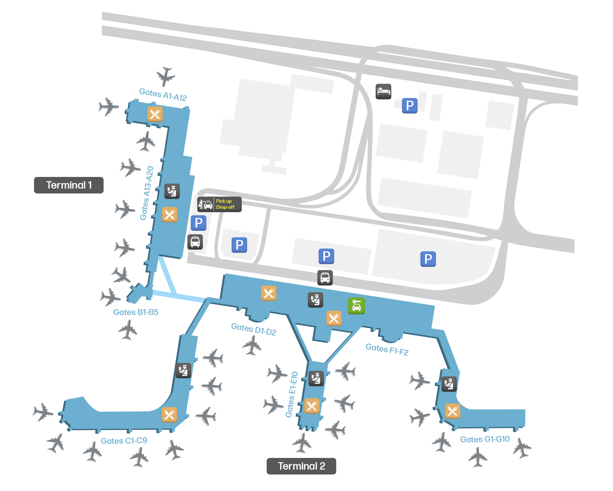 Honolulu International Airport, United States map