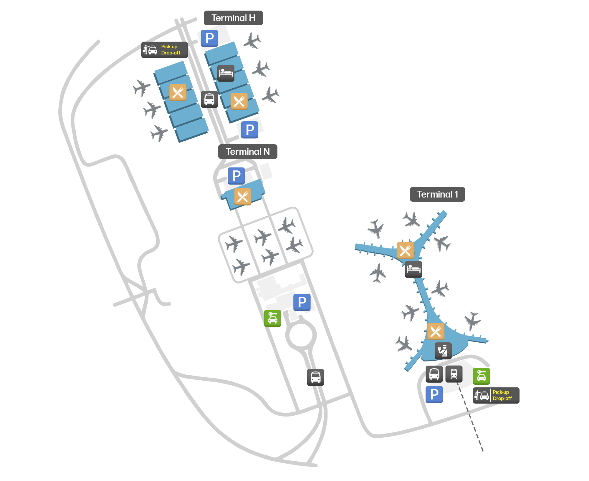 King Abdulaziz International Airport, Saudi Arabia map