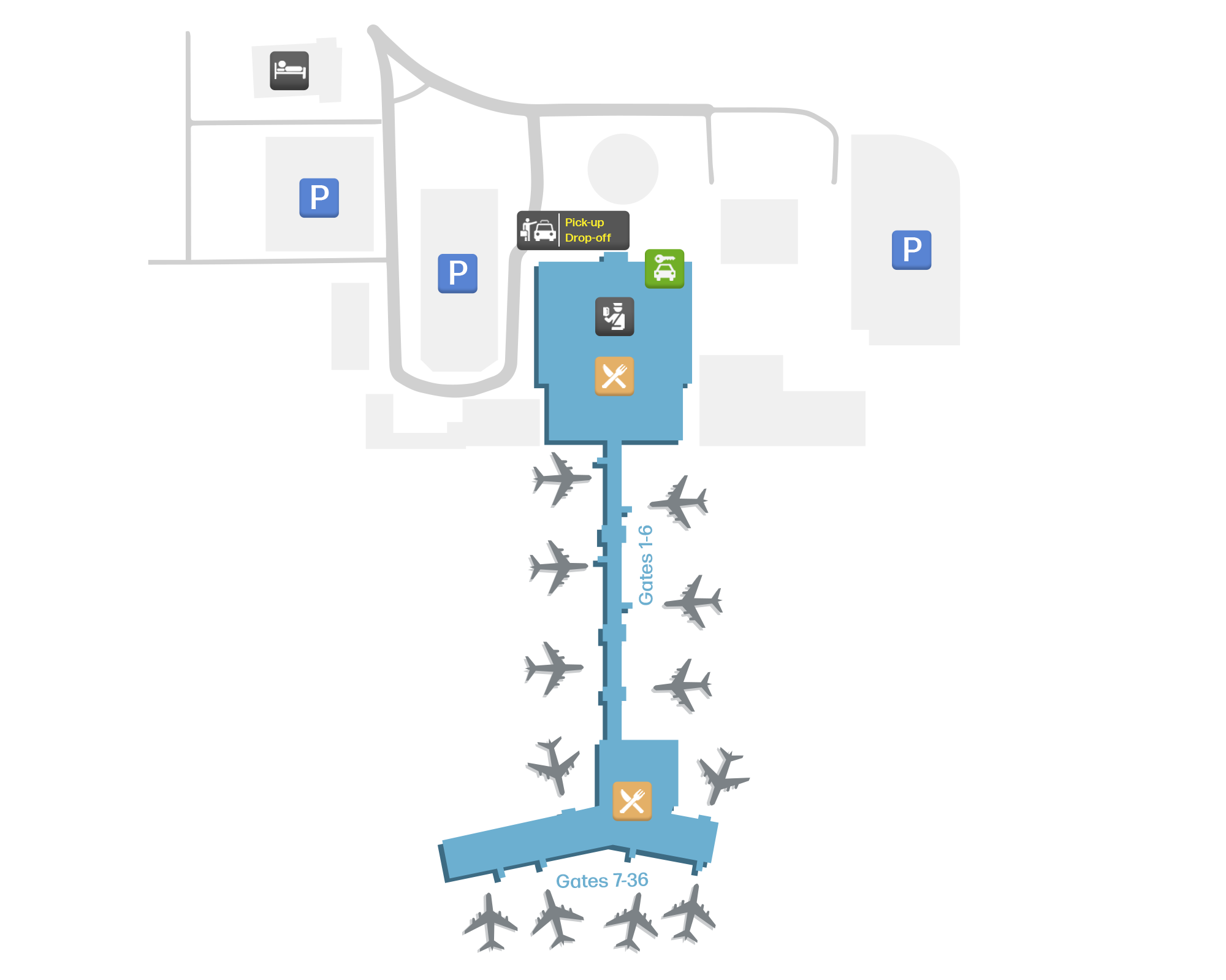 Keflavík International Airport, Iceland map