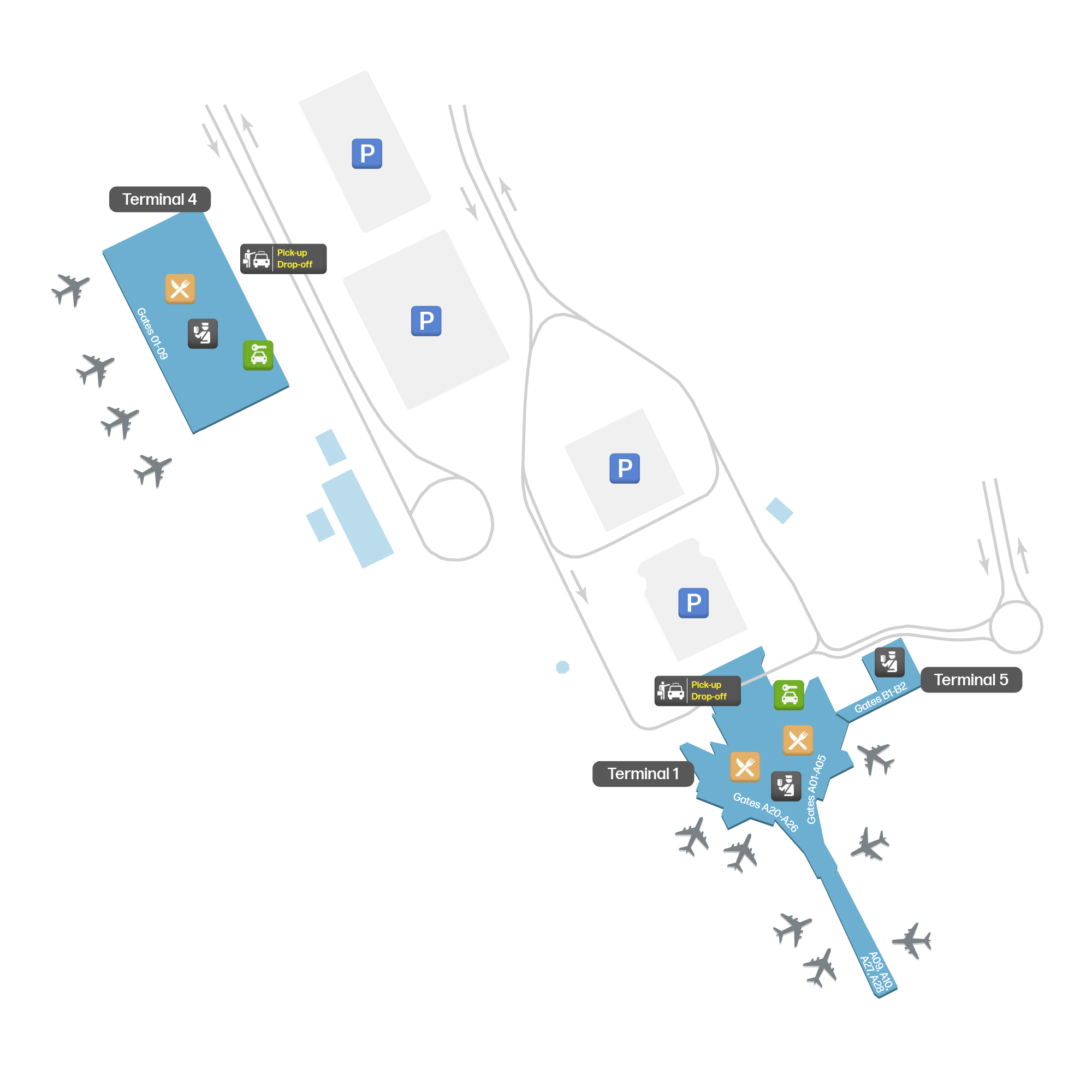 Kuwait International, Kuwait map