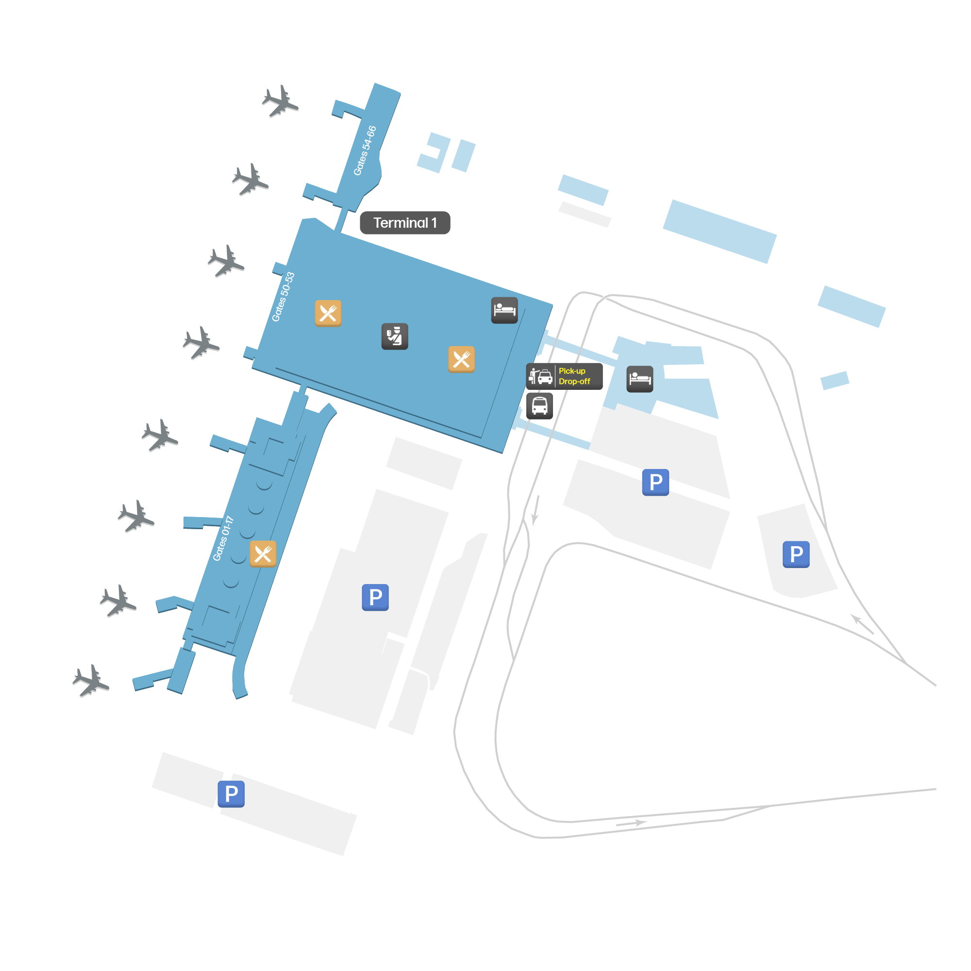 Pulkovo Airport, Russia map