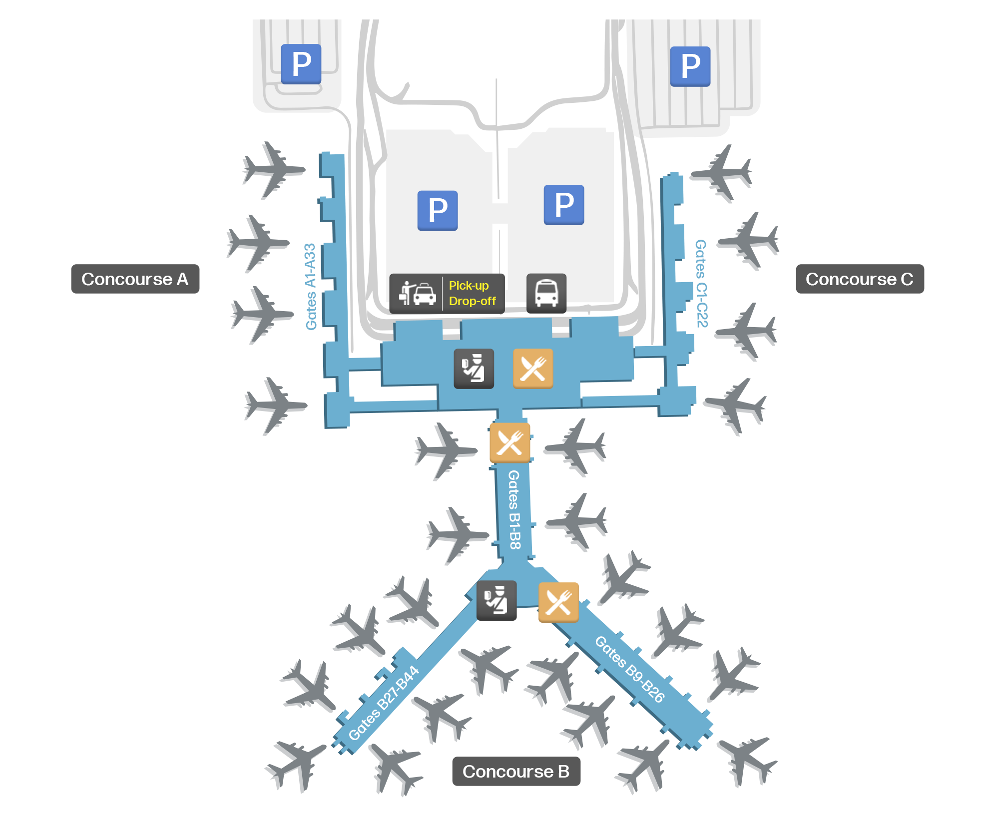 Memphis International, United States map