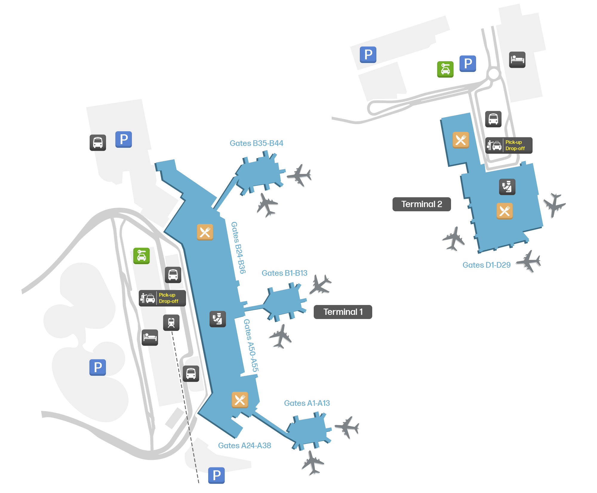 Milan Airport, Italy map