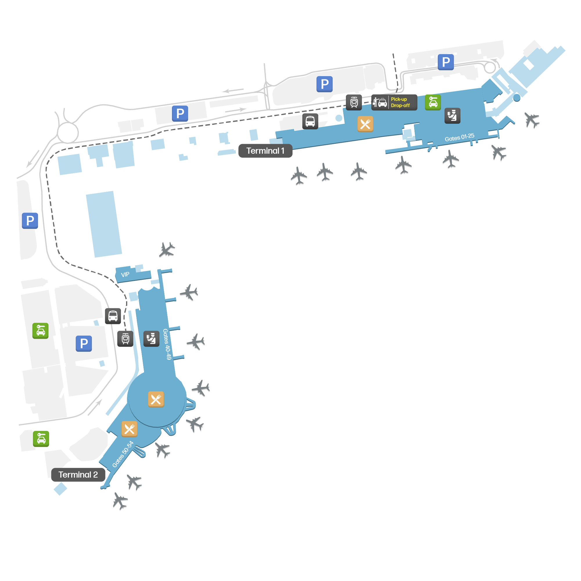 Cote D Azur Airport, France map