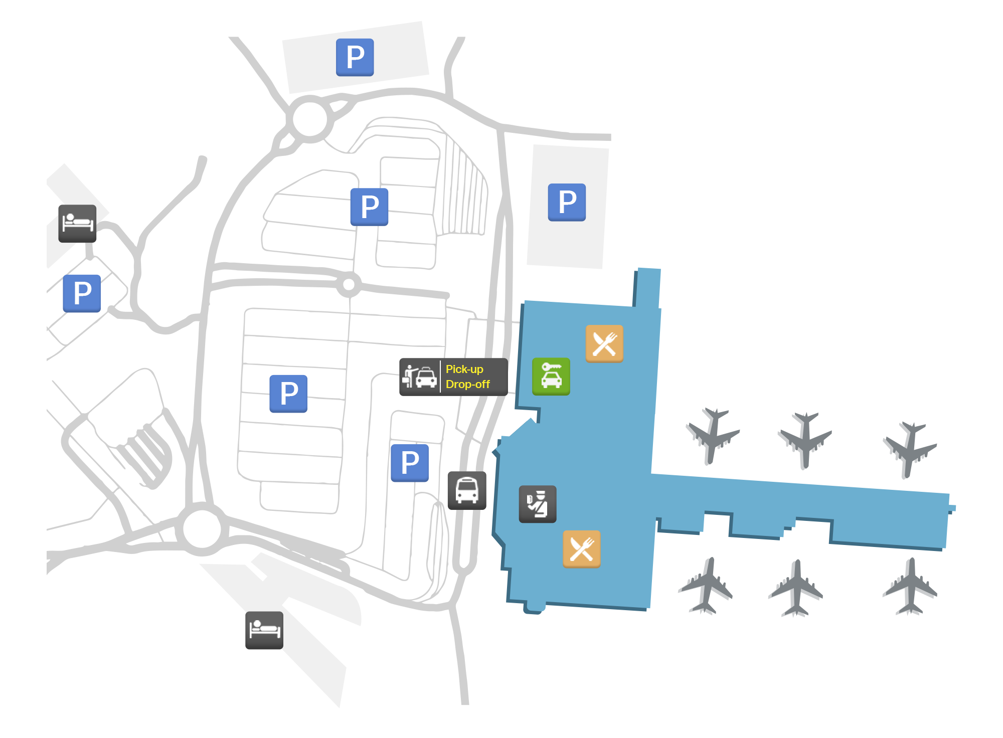 Newcastle International Airport, United Kingdom map