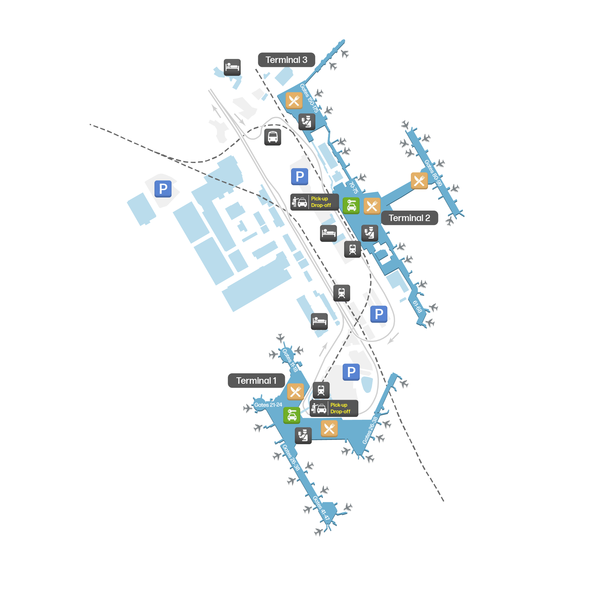 Narita International Airport, Japan map