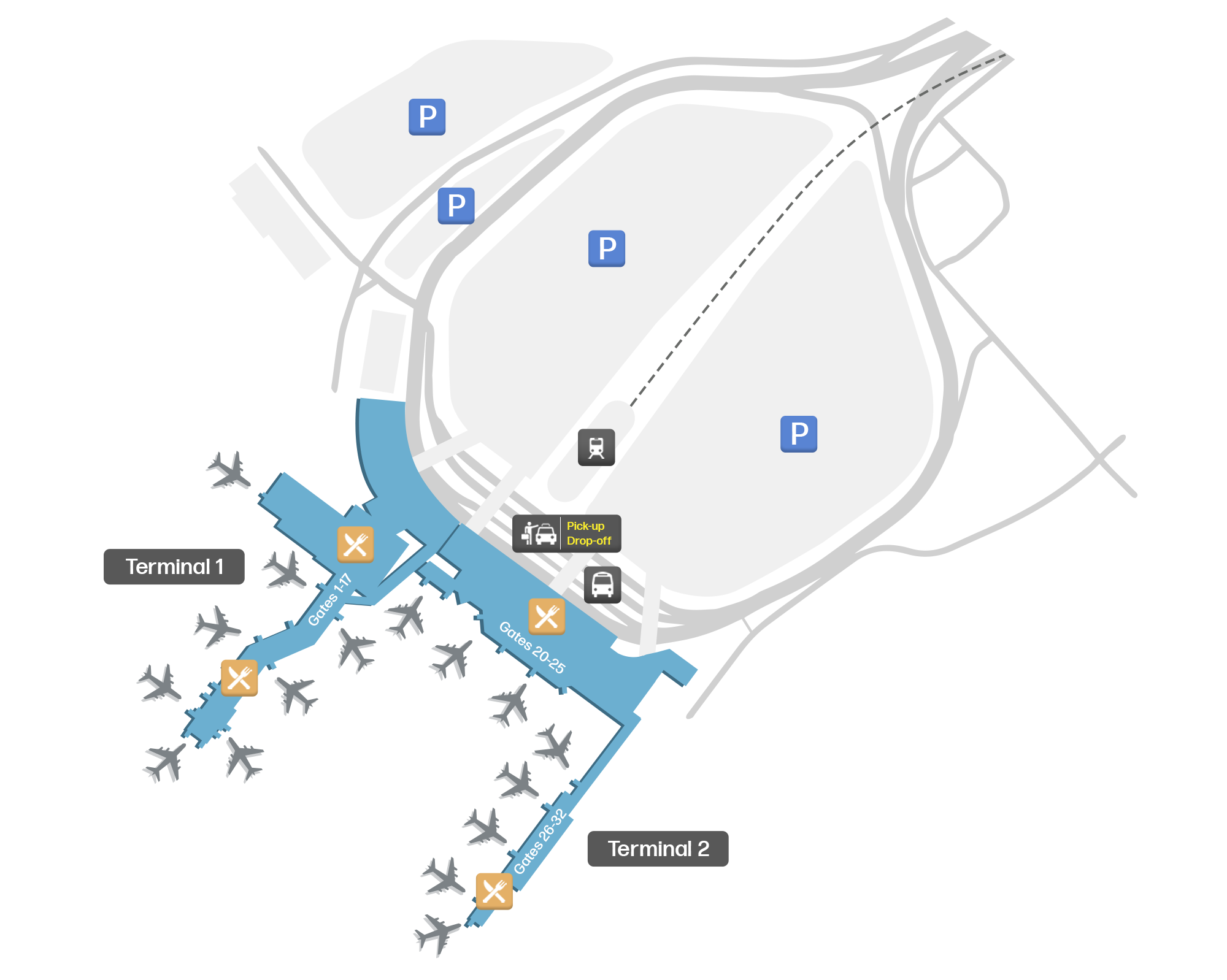 Metropolitan Oakland International, United States map