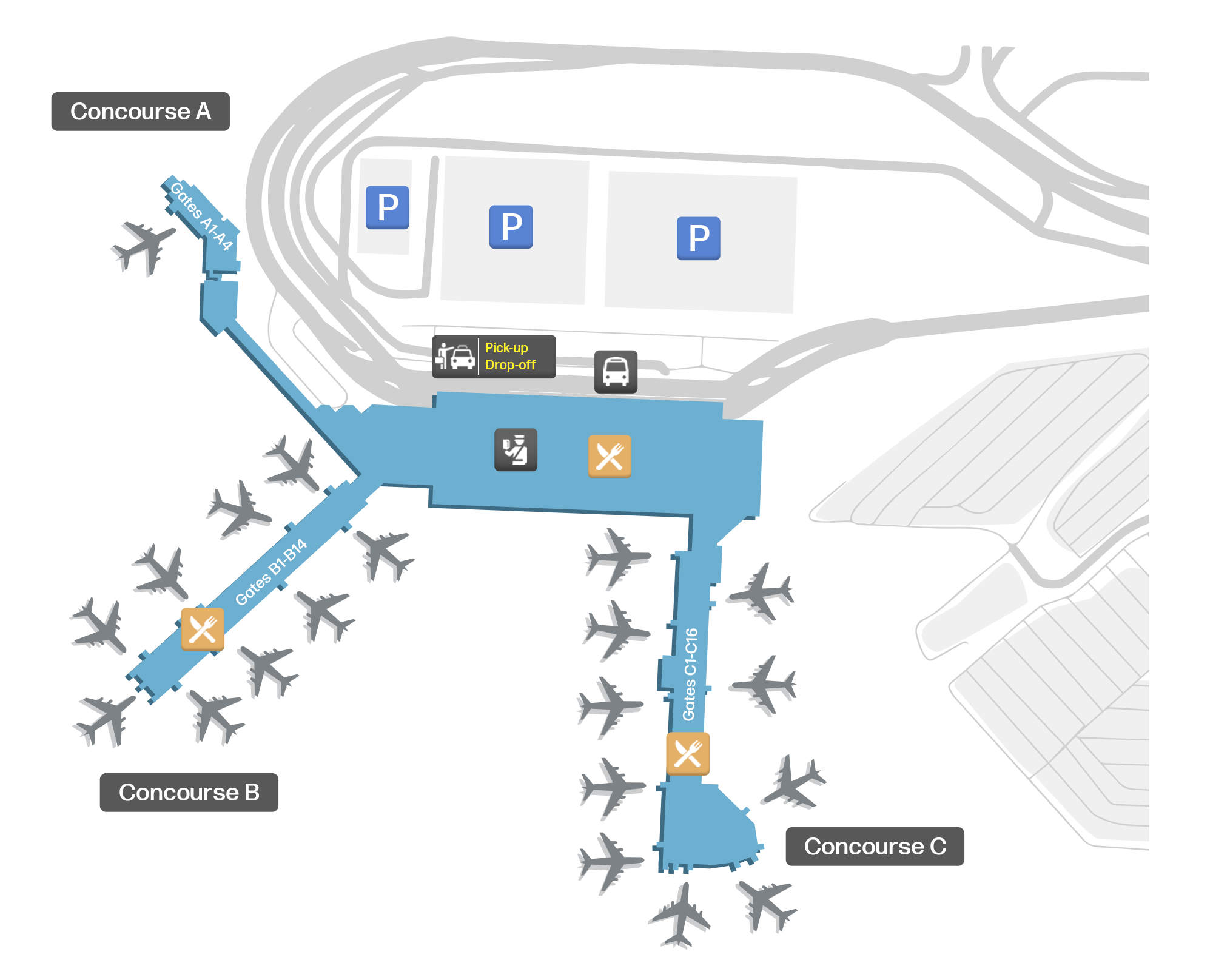 Palm Beach International, United States map