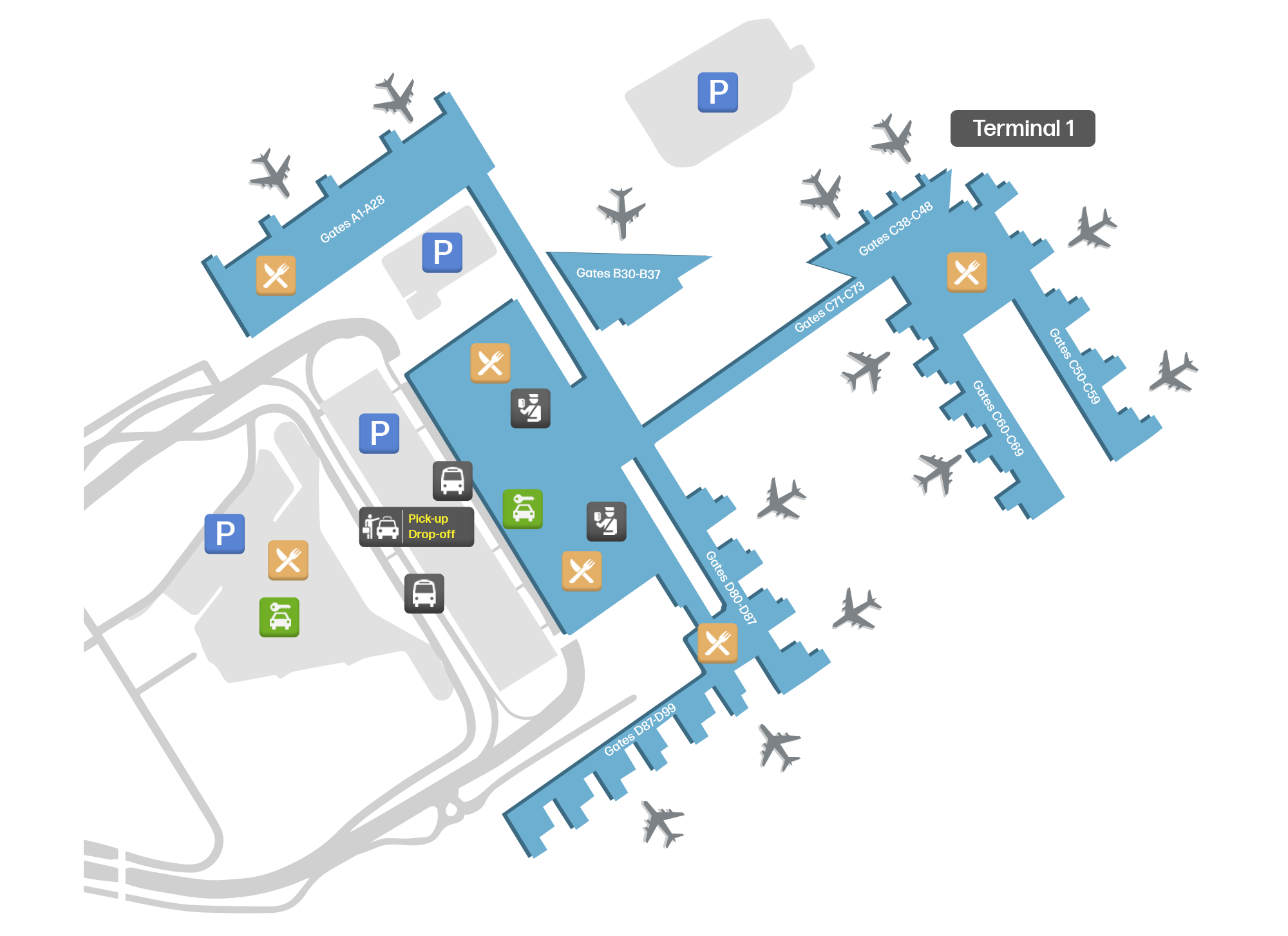 Palma De Mallorca Airport, Spain map