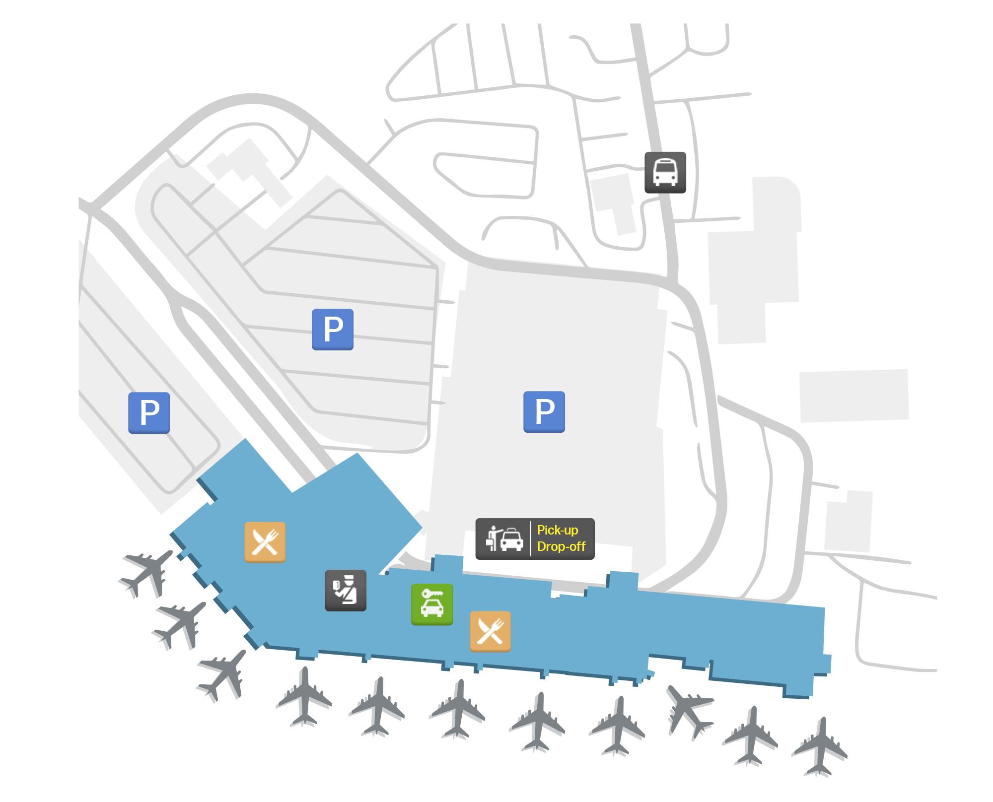 Portland International Jetport, United States map