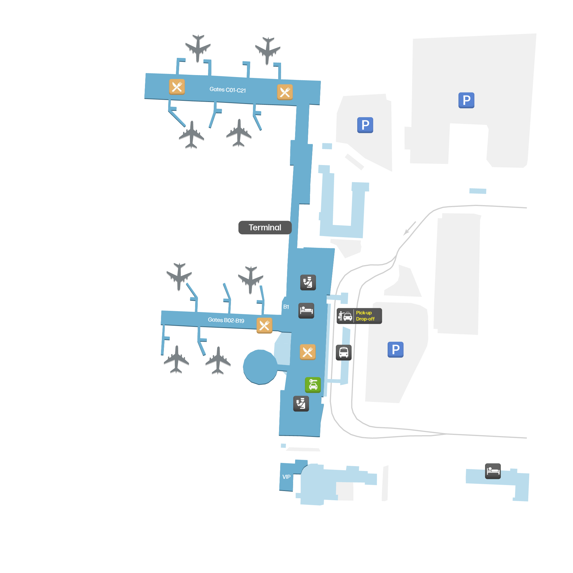 Riga International Airport, Latvia map