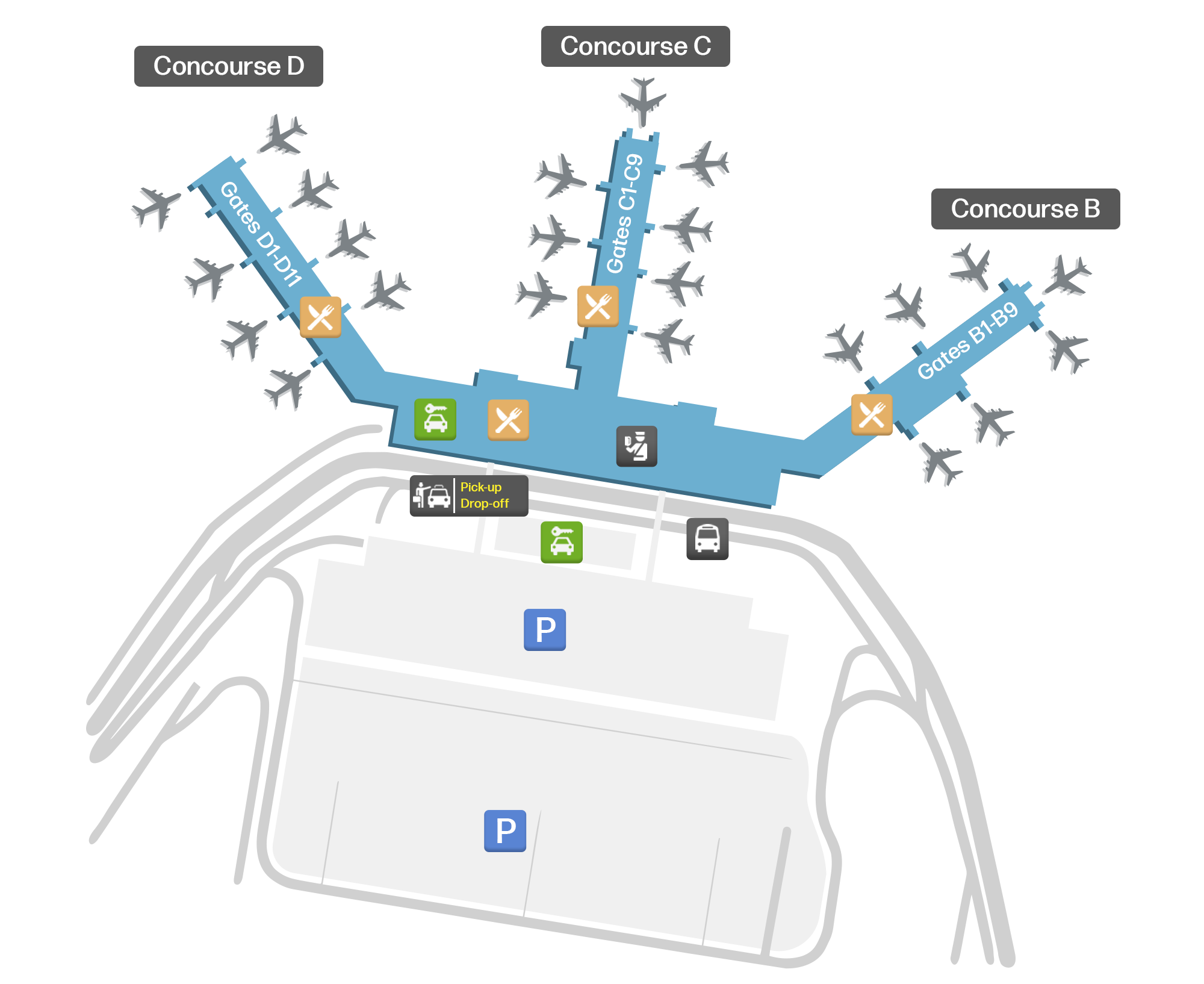 Southwest Florida International Airport, United States map