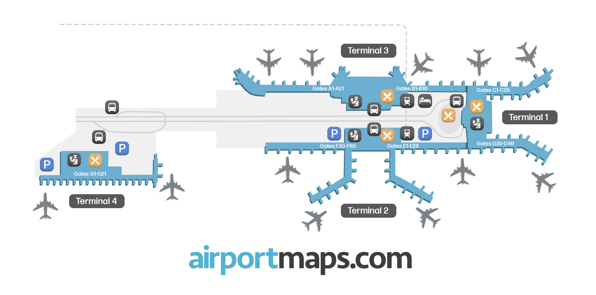 Singapore Changi Airport, Singapore map