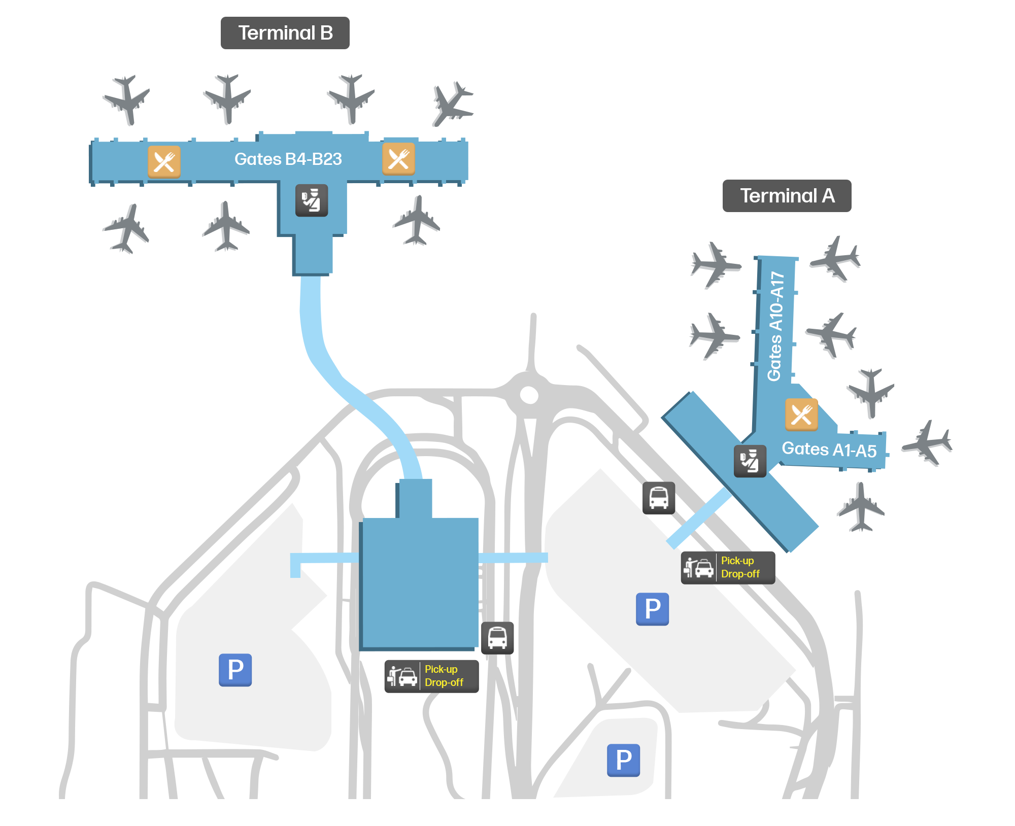 Sacramento International Airport (SMF) – terminal map | Airportmaps.com