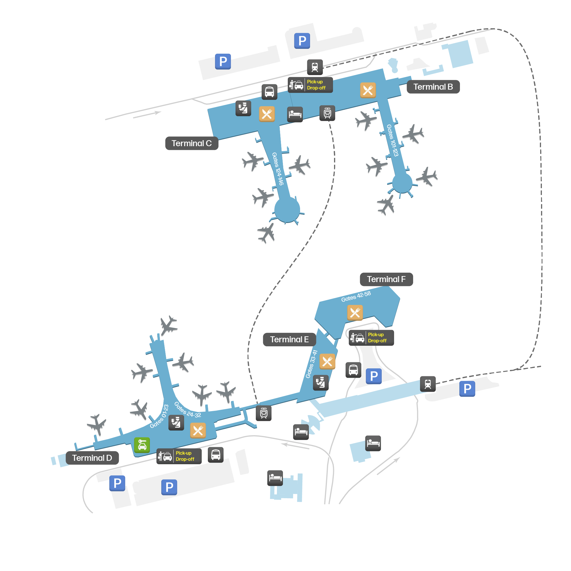 Sheremetyevo International Airport, Russia map