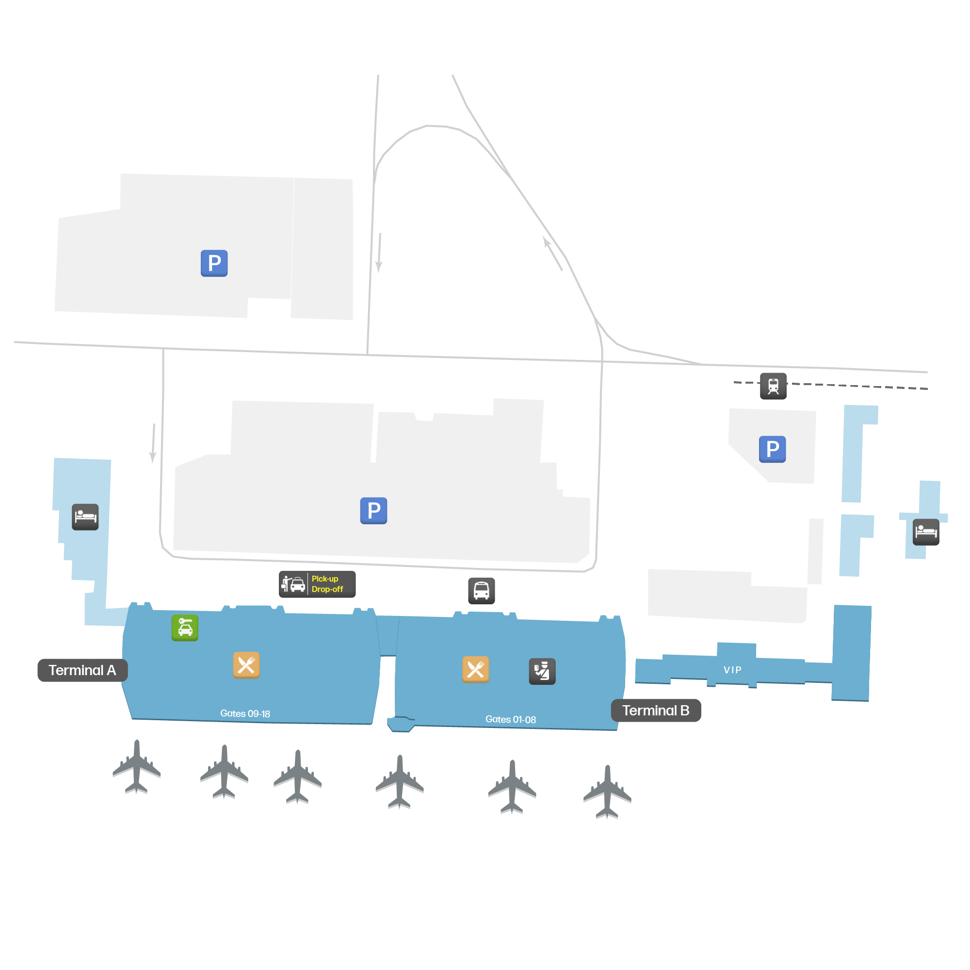 Koltsovo International Airport, Russia map