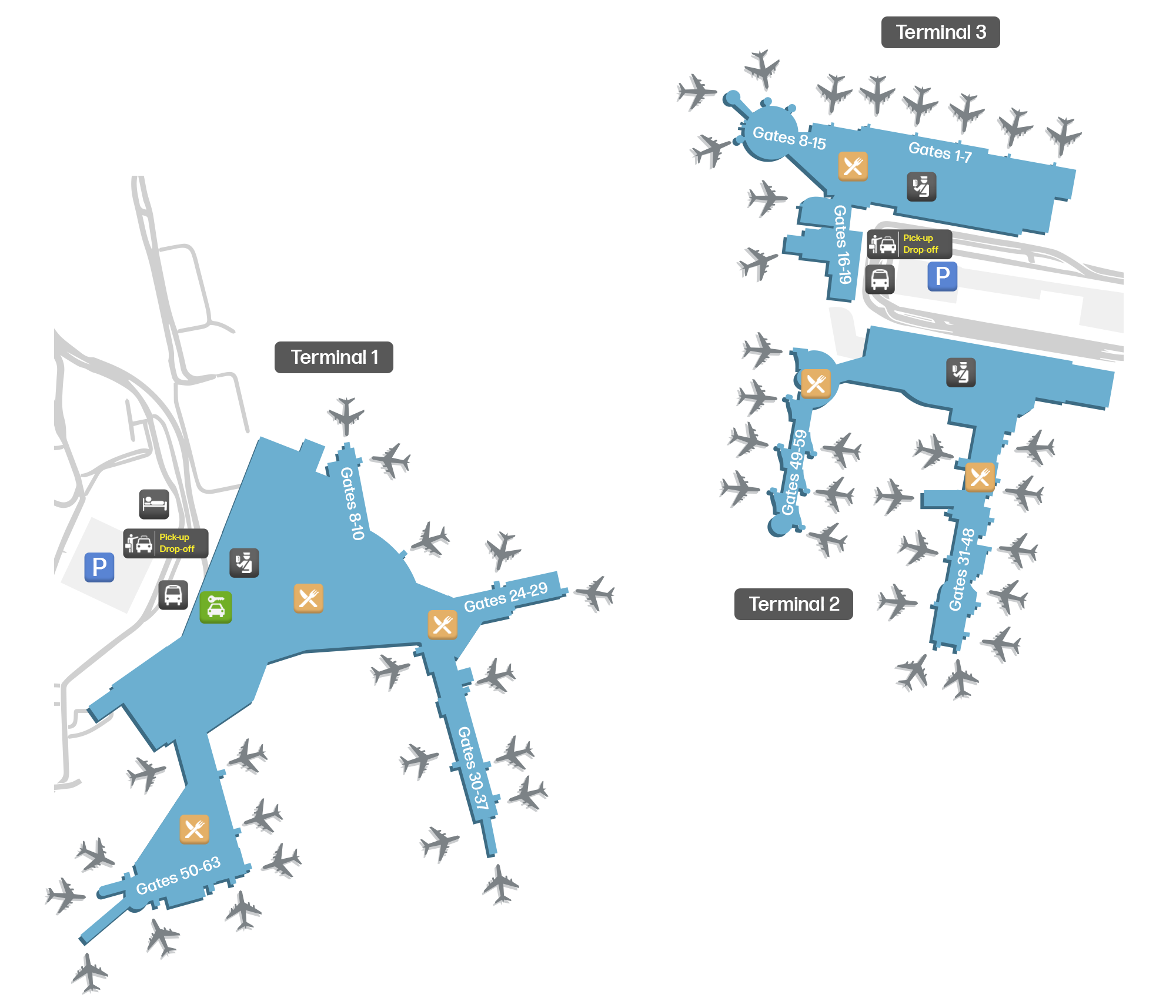 Sydney Airport, Australia map