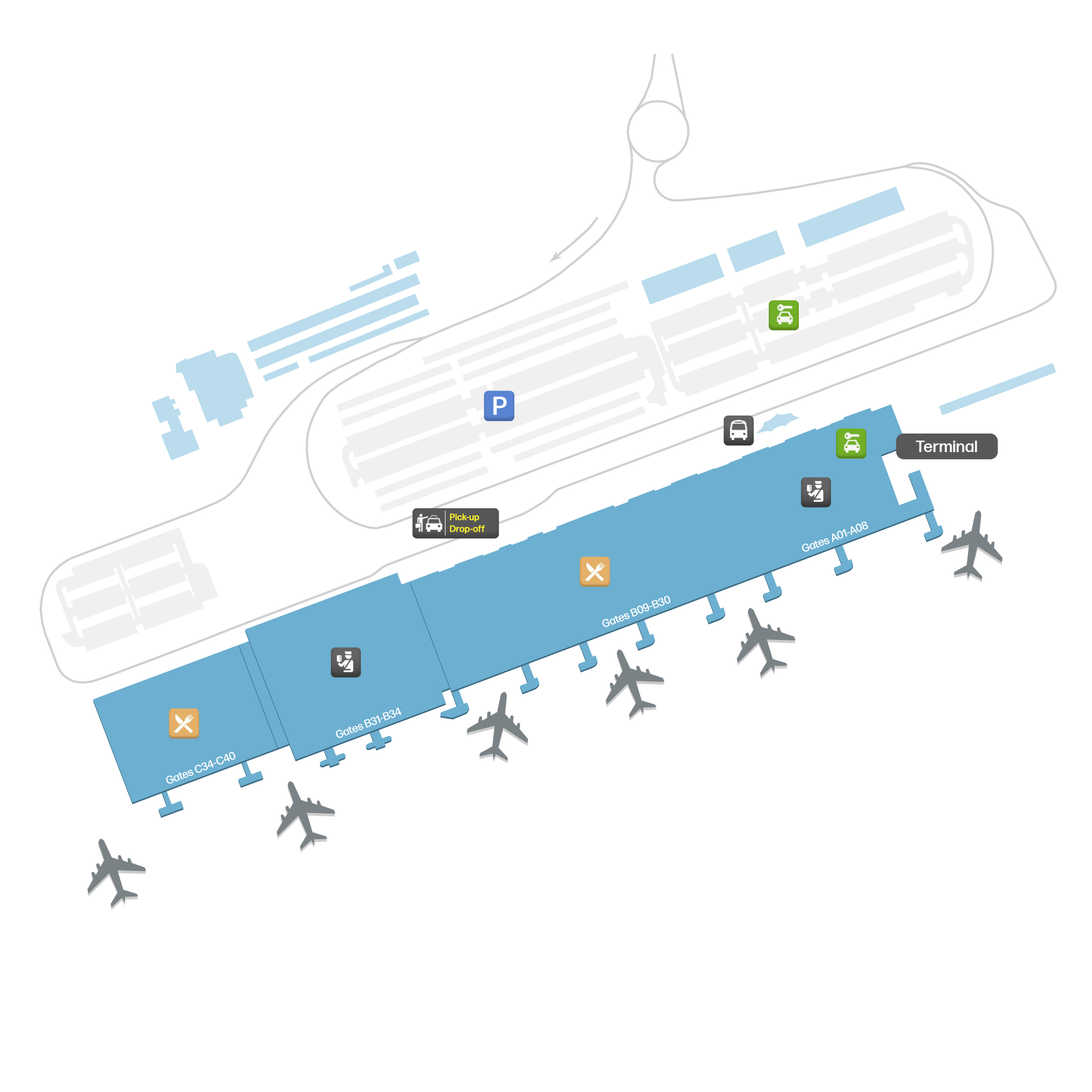 Tenerife South Airport, Spain map