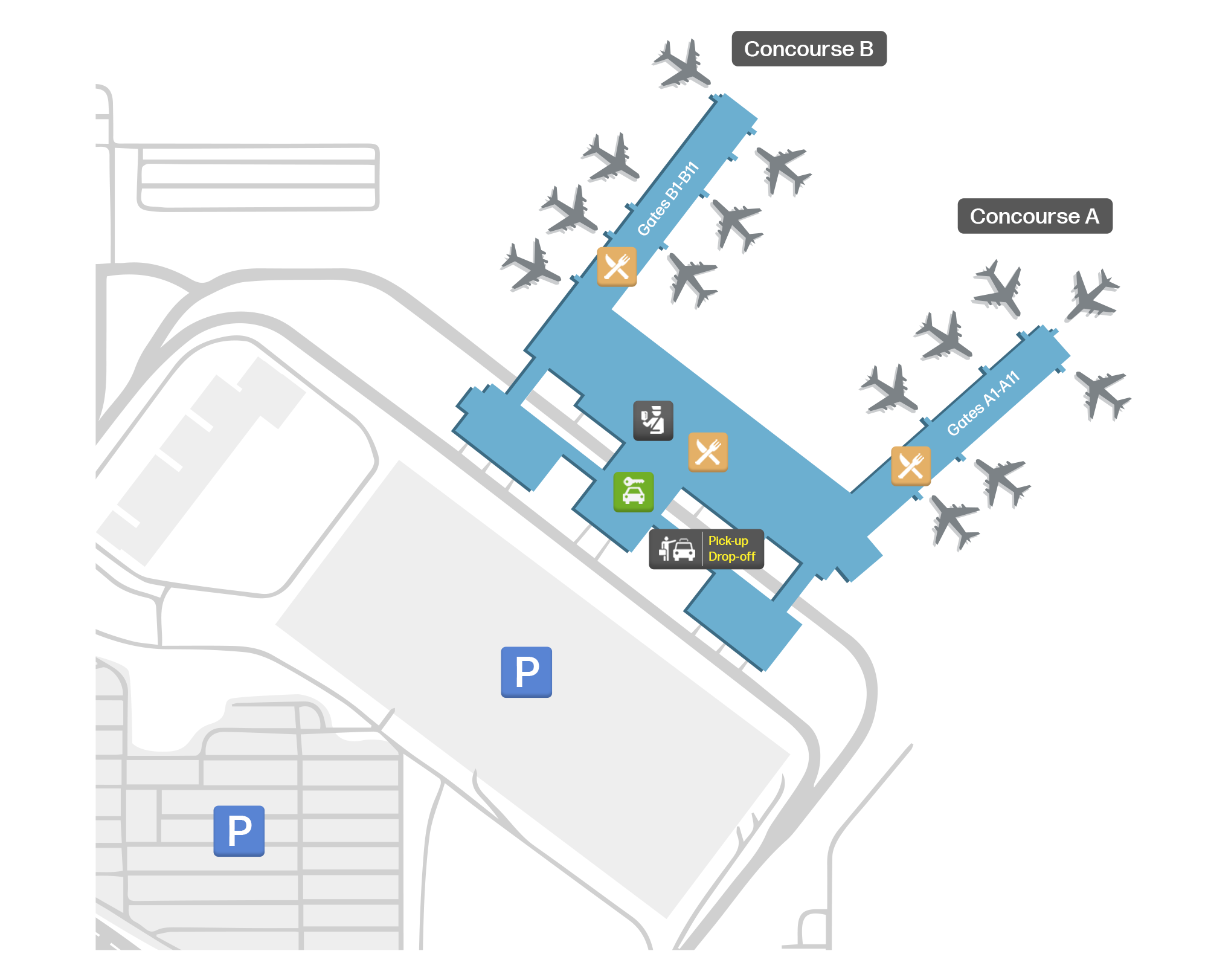 Tulsa International, United States map