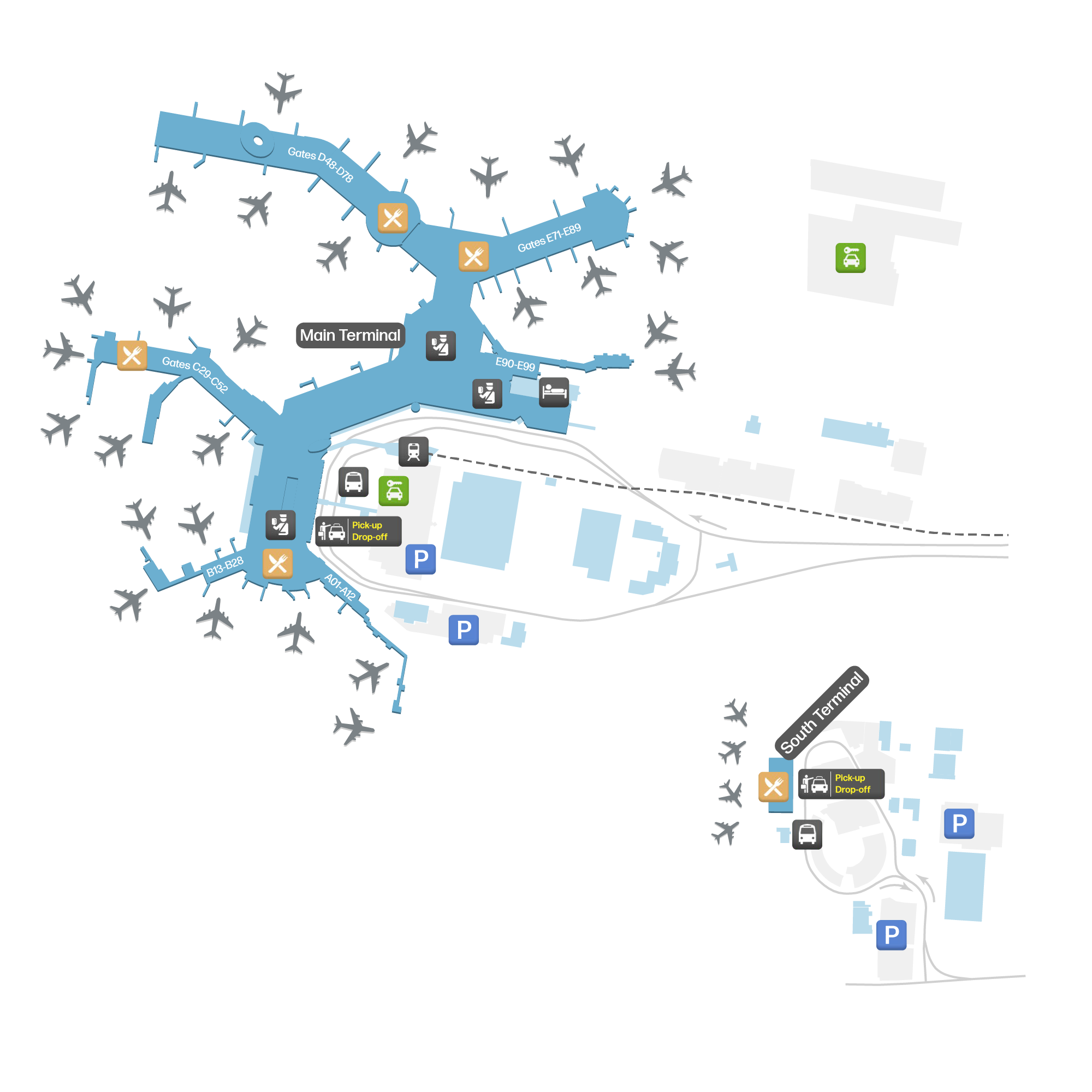 Vancouver International Airport, Canada map