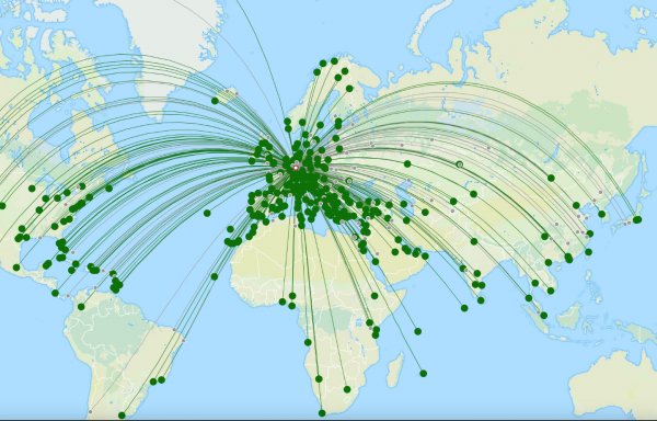 Frankfurt destination map