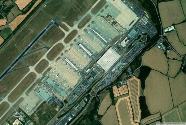 Satellite view of Stansted