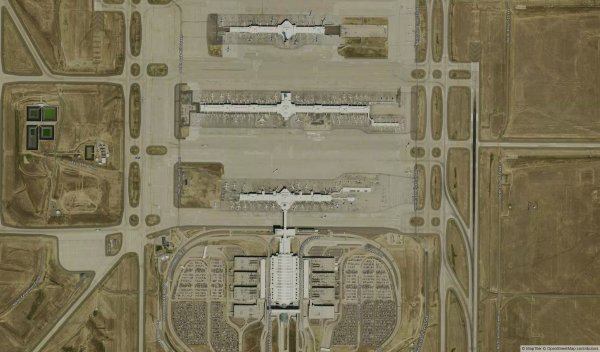 satellite map denver international airport