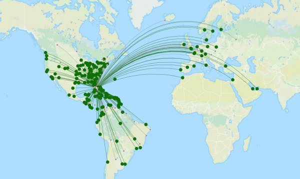 miami international airport destination map