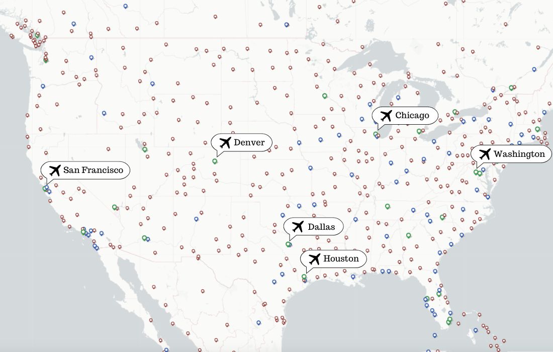 airport maps us airports